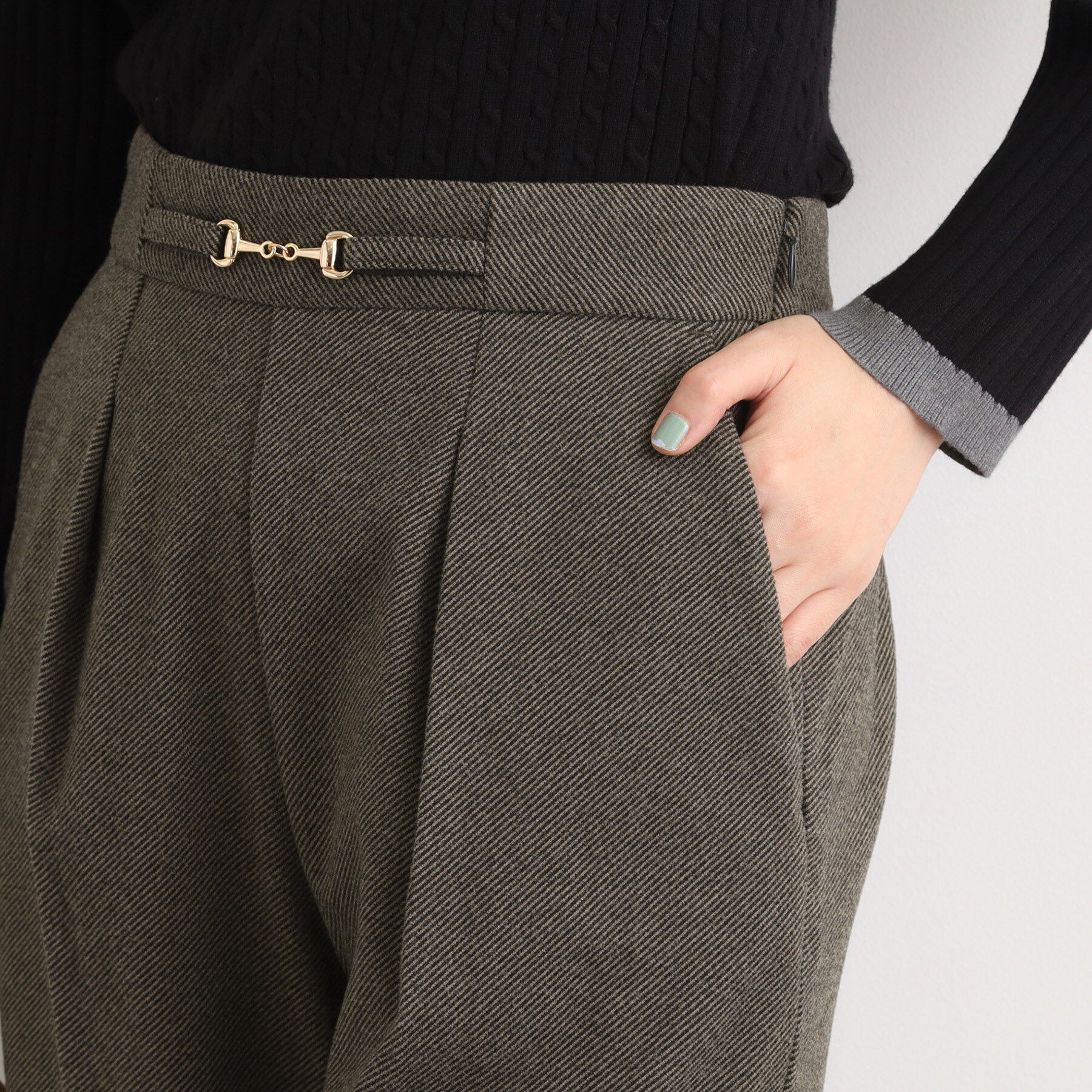 grove「フロントビットカルゼワイドパンツ」|その他|