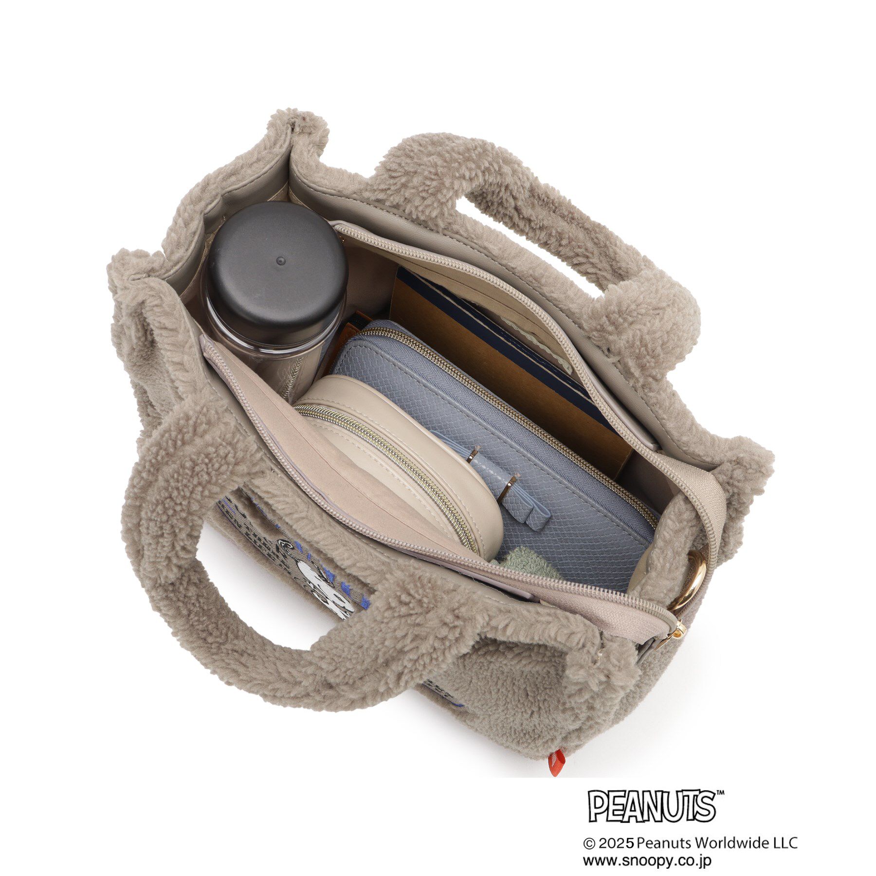 grove「【PEANUTS】ボアスクエア2WAYトート」|トートバッグ|