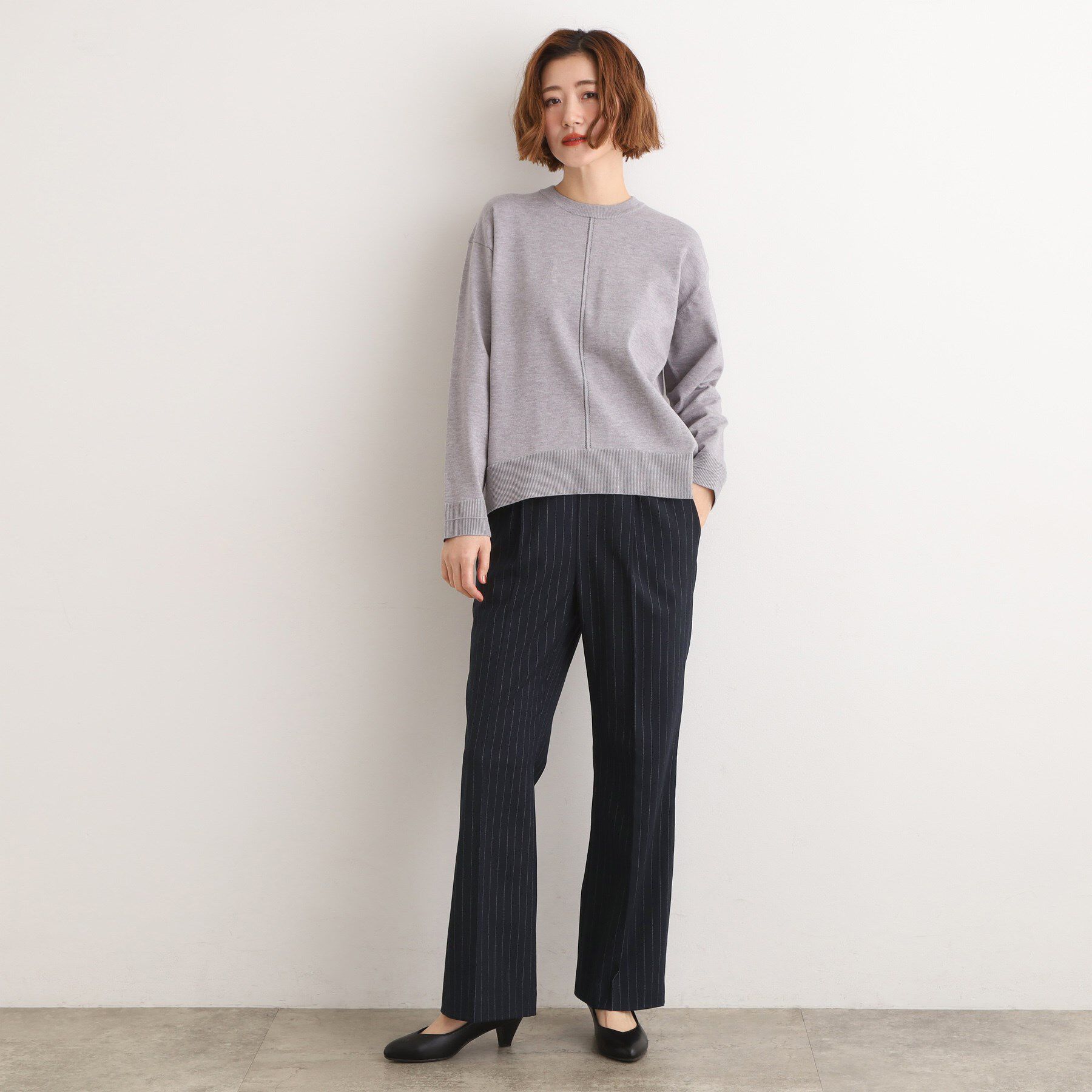 grove「【あったか裏起毛】きれいも楽ちんも叶える、ストレッチストレートパンツ」|その他|