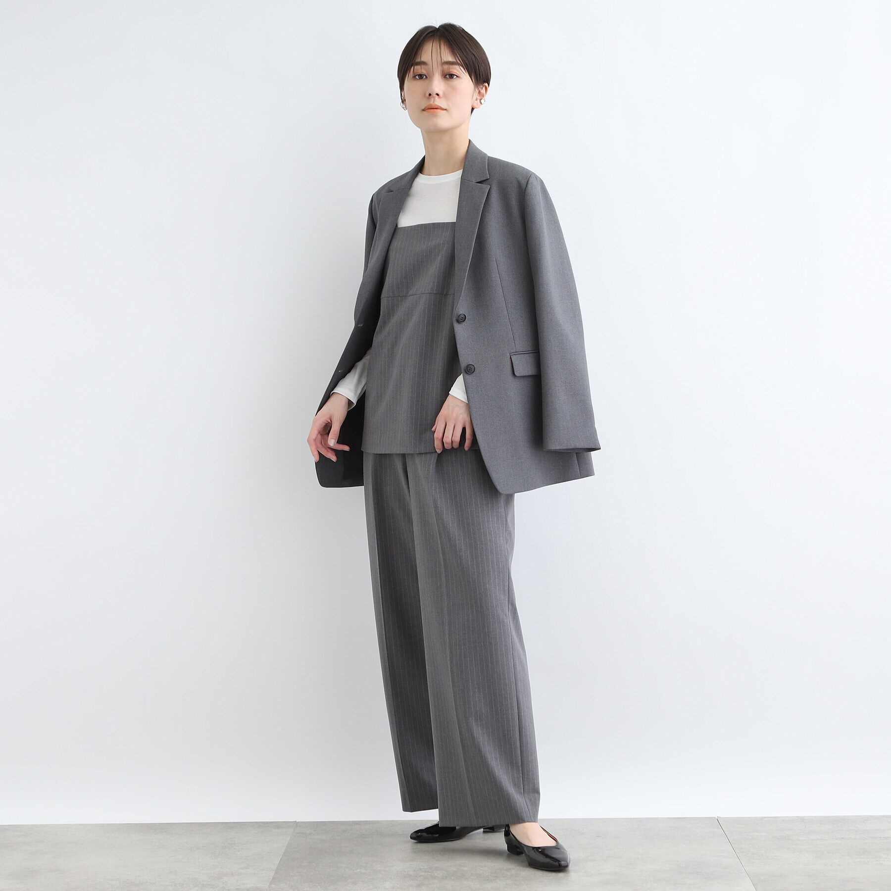 INDIVI「【合皮】エナメルフラットパンプス」|その他|