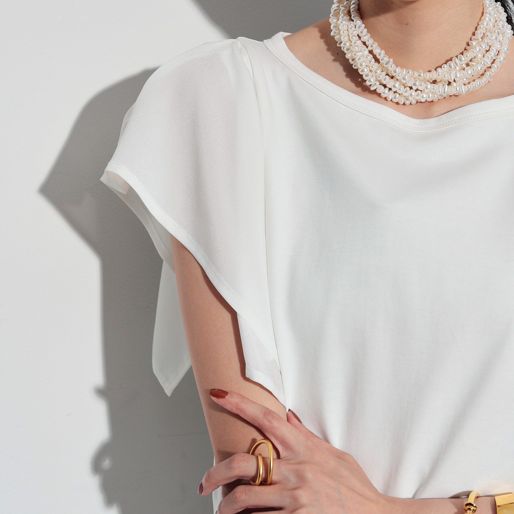 GALLEST「ハンカチーフスリーブTシャツ」|Tシャツ・カットソー|