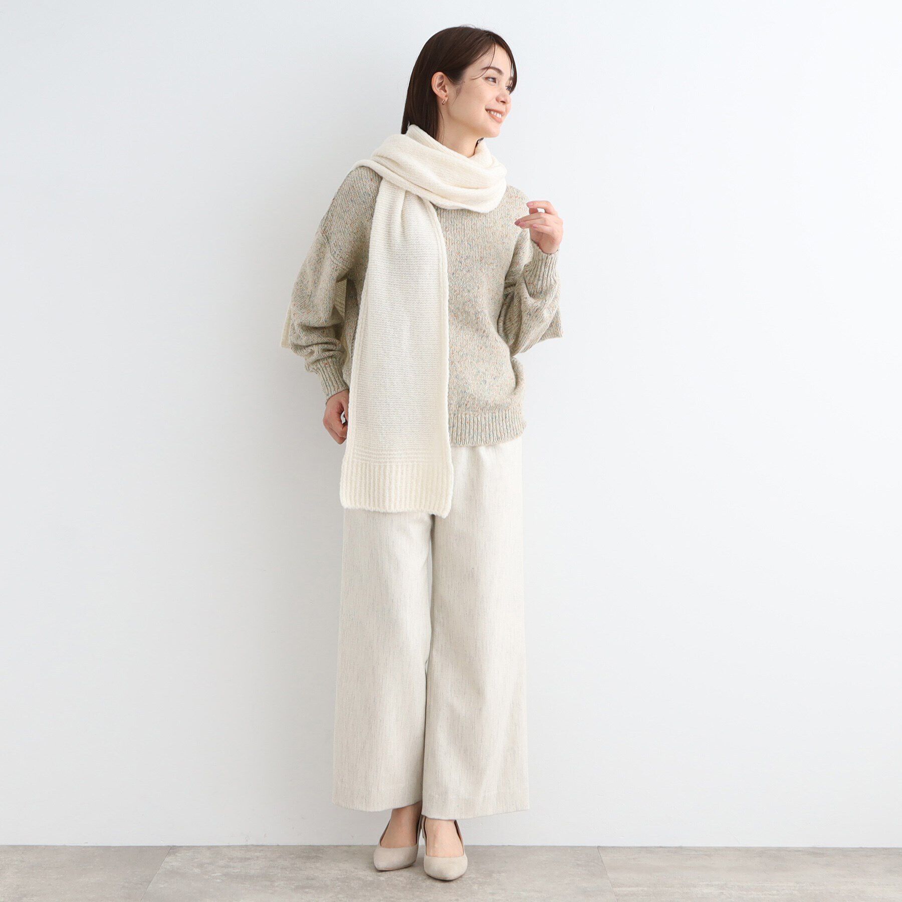 INDIVI「【洗える／イタリア素材】MIXヤーンラメニット」|ニット・セーター|