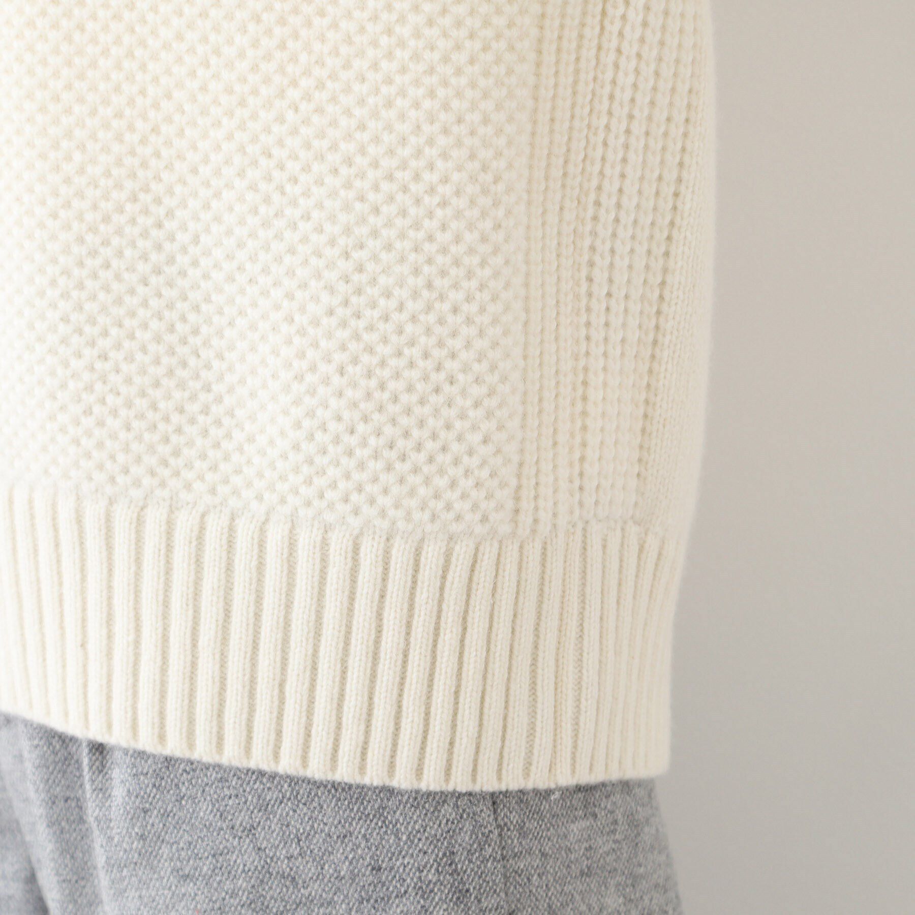 INDIVI「【日本製】衿付きニット」|ニット・セーター|