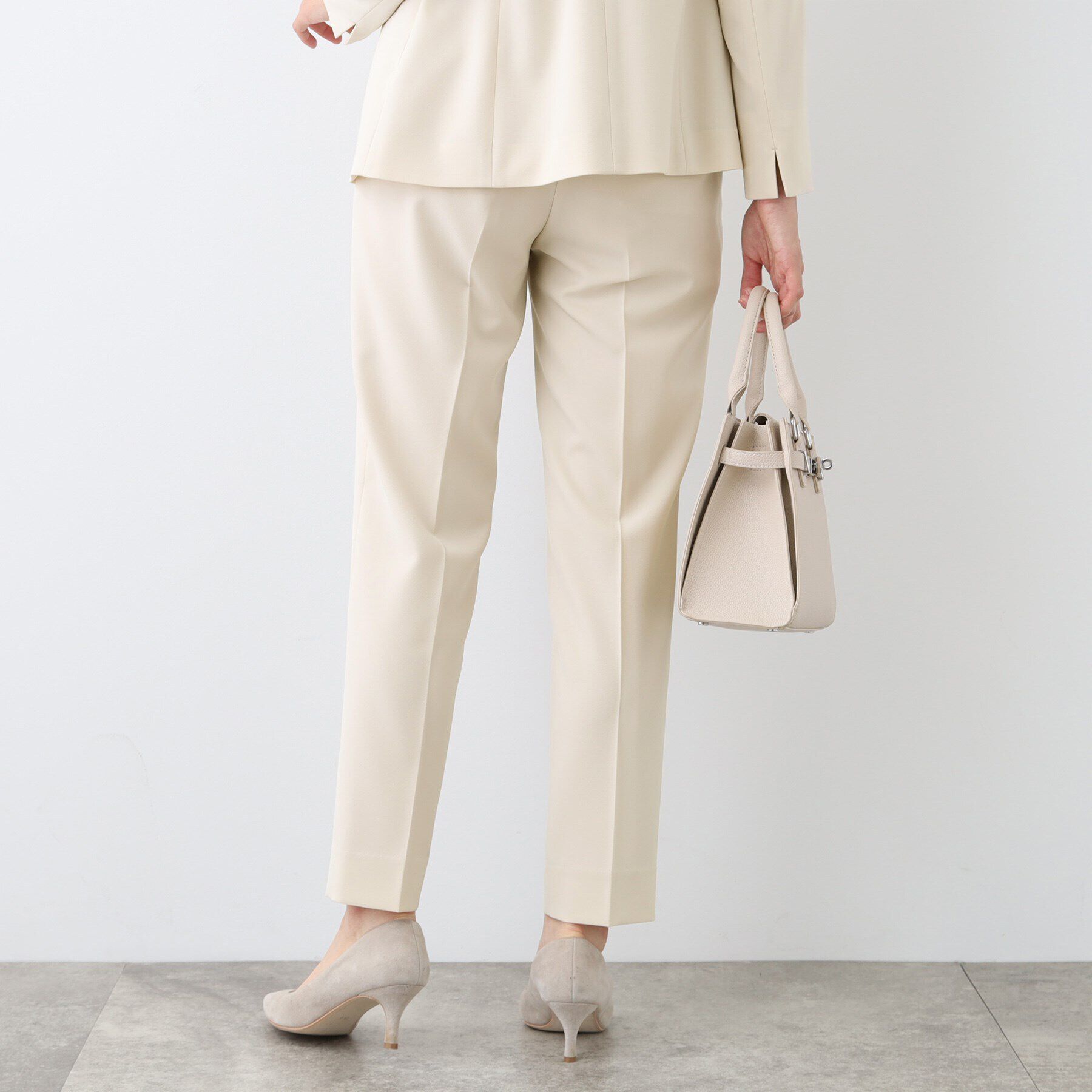 INDIVI「【洗える／UVケア／スーツ】ストレッチタックテーパードパンツ」|その他|