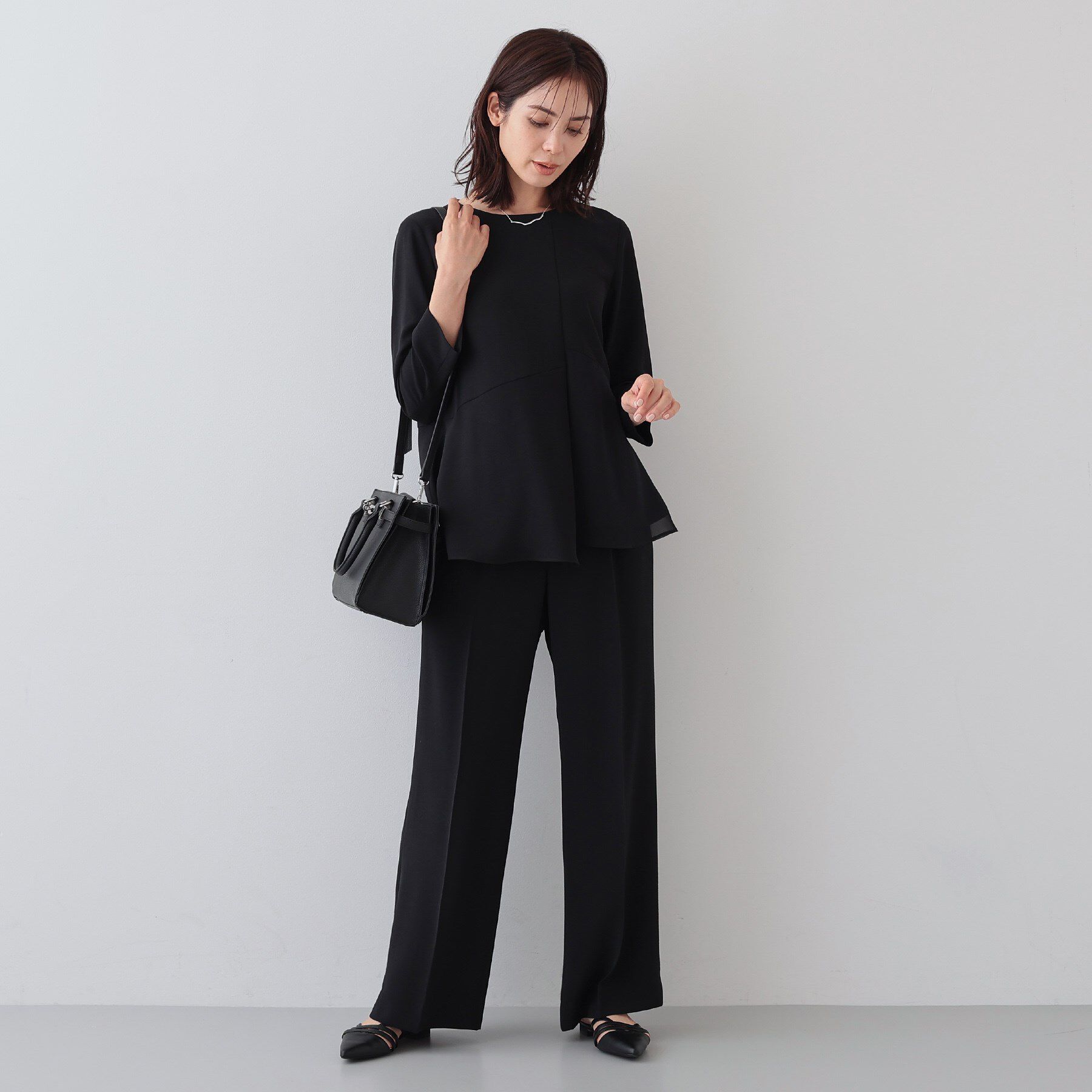 INDIVI「【着る日傘/遮熱/UVケア】ワイドパンツ」|スーツ|