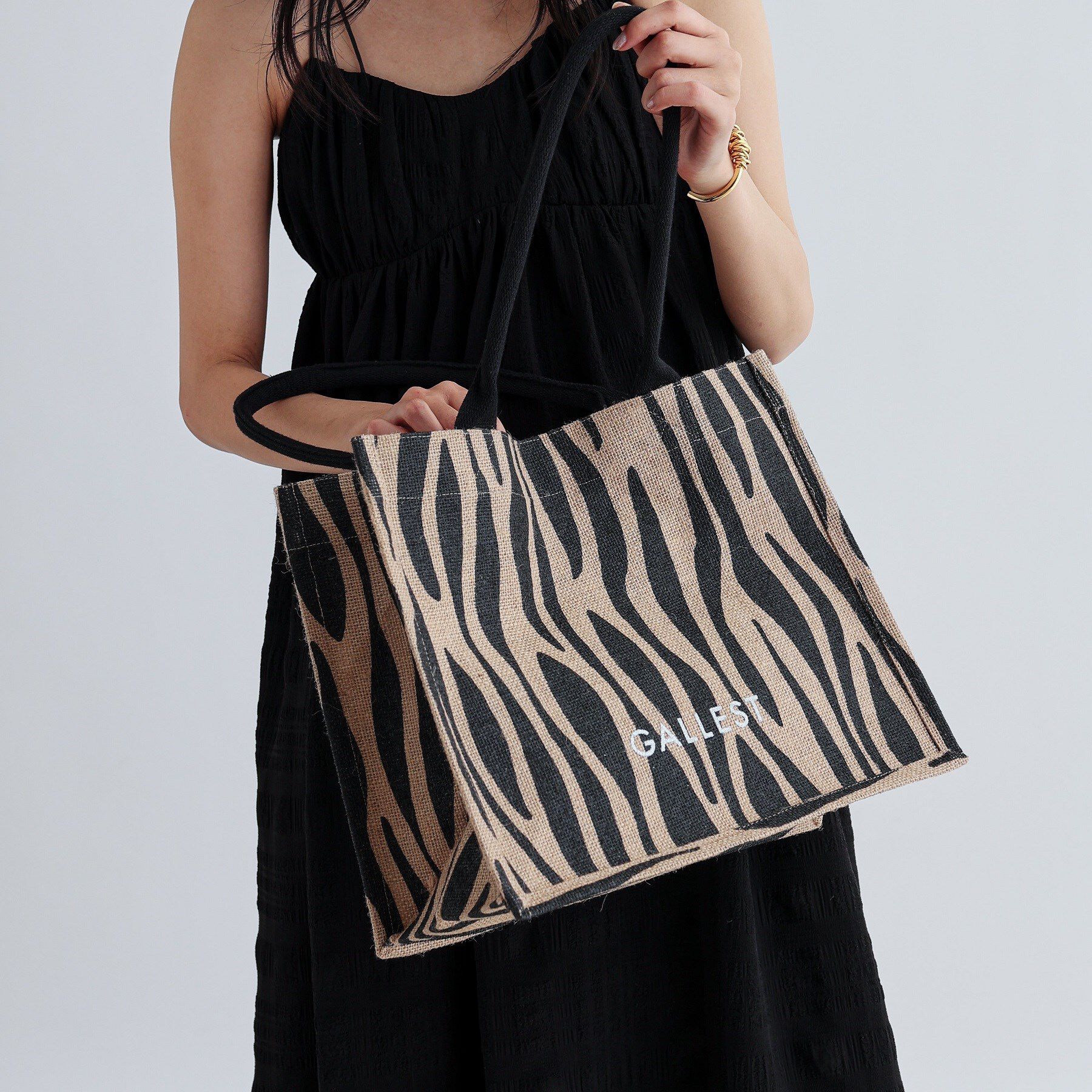 GALLEST「【A4サイズ収納・マチたっぷり】ジュートトートバッグ/エコバッグ」|トートバッグ|