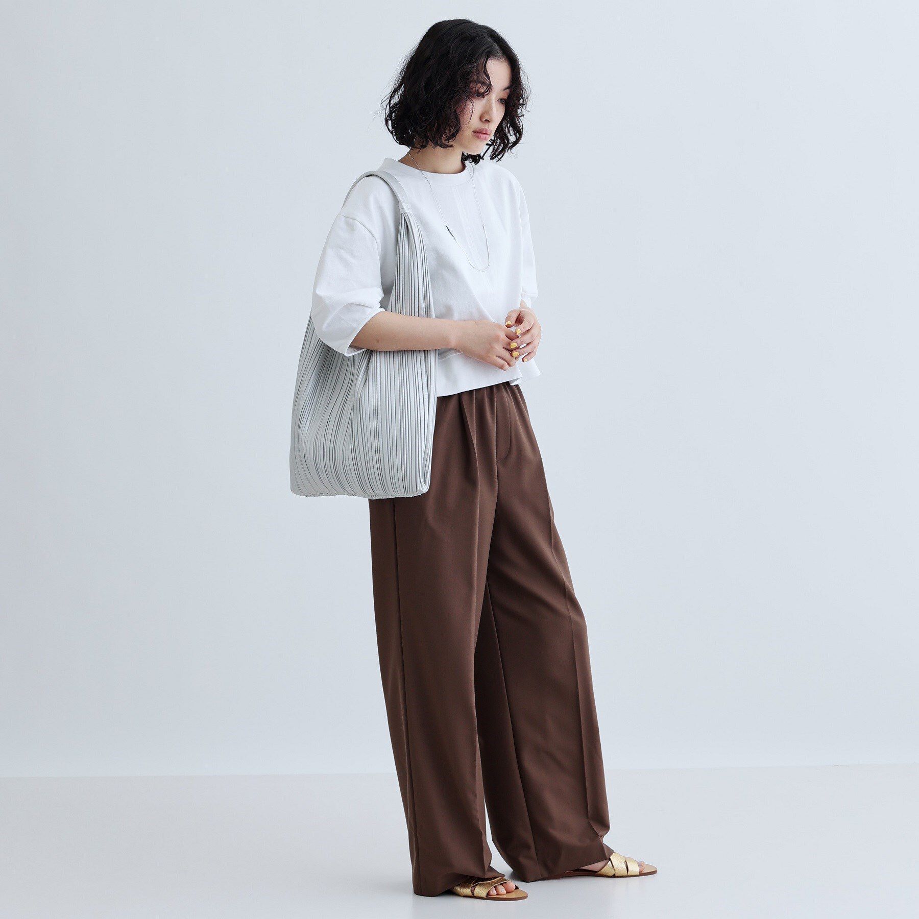 GALLEST「ワンハンドルプリーツバッグ」|トートバッグ|