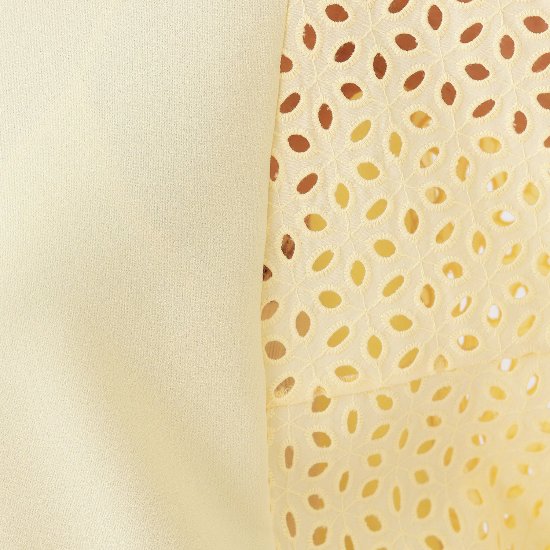 INDIVI「【洗える／体型カバー】レースコンビトップス」|Tシャツ・カットソー|