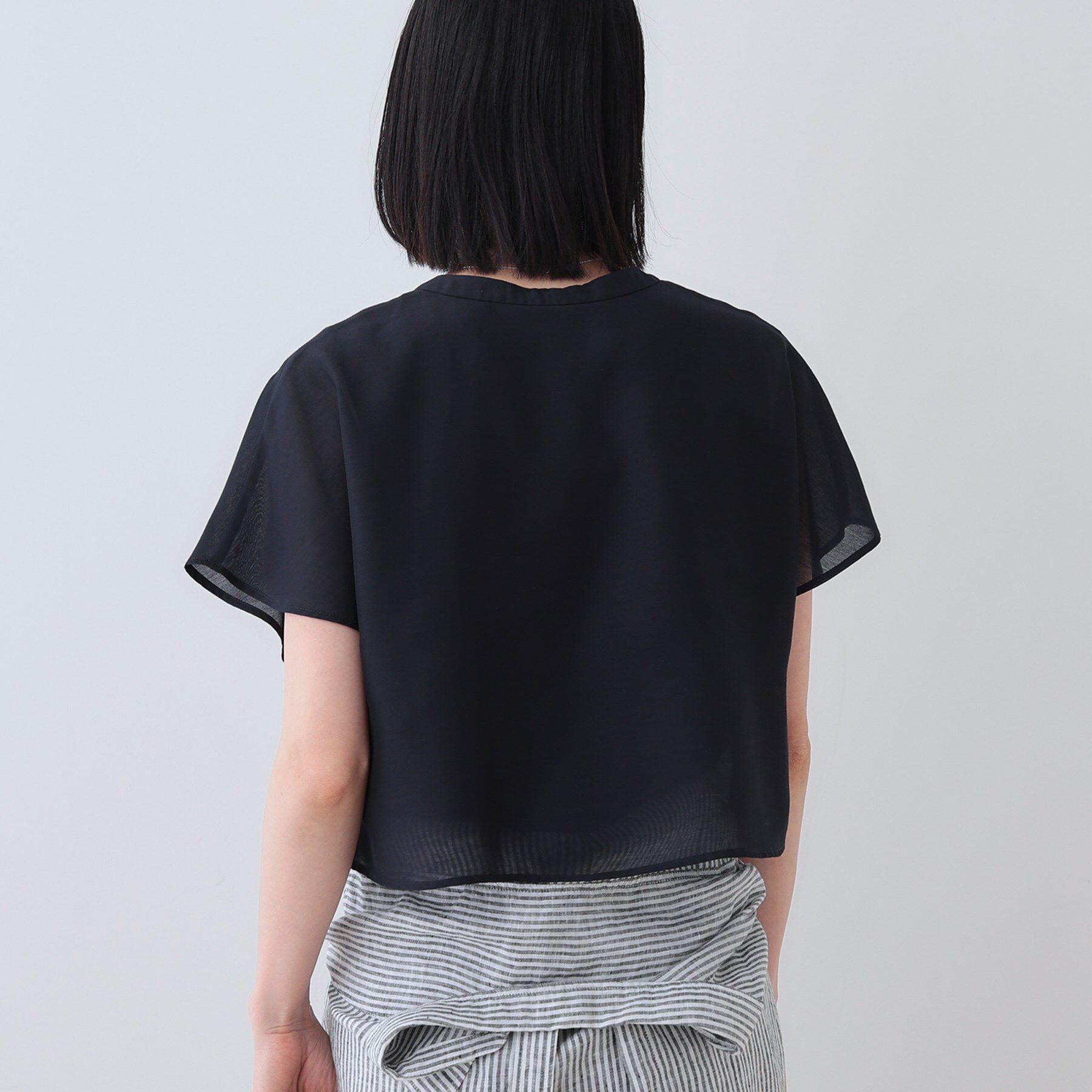 INDIVI「新色登場！【洗える／エアリー】ティアードブラウス」|シャツ・ブラウス|