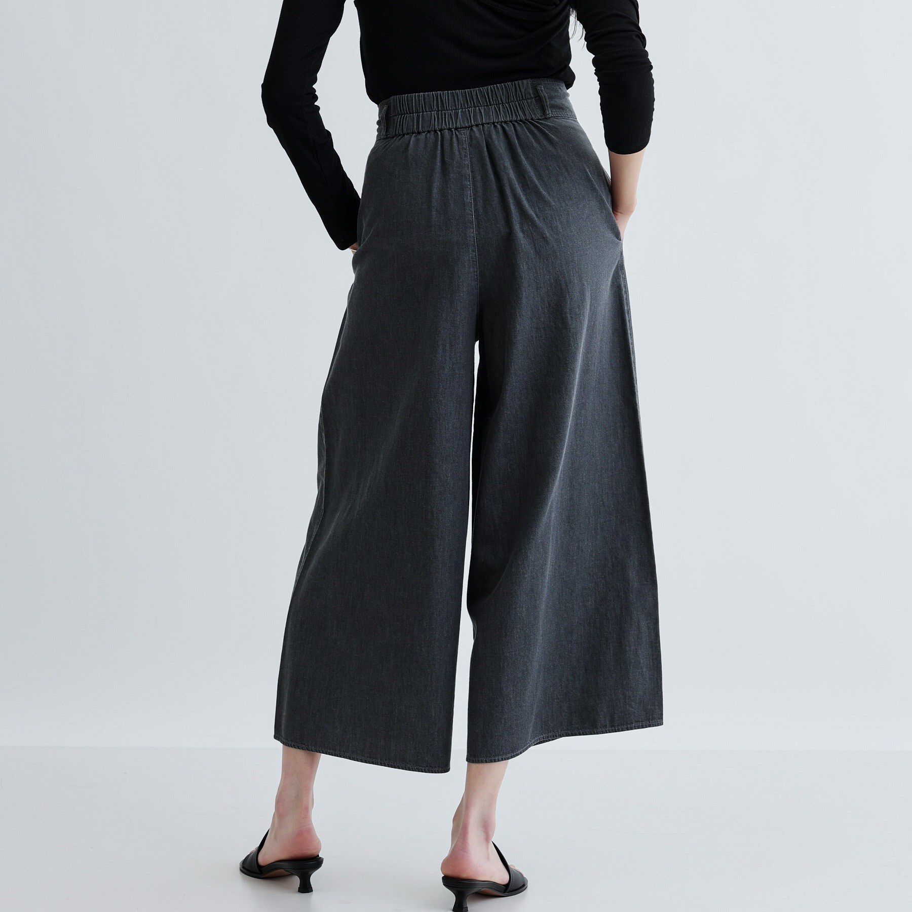 GALLEST「【セットアップ可能】ダンガリータックフレアパンツ」|その他|