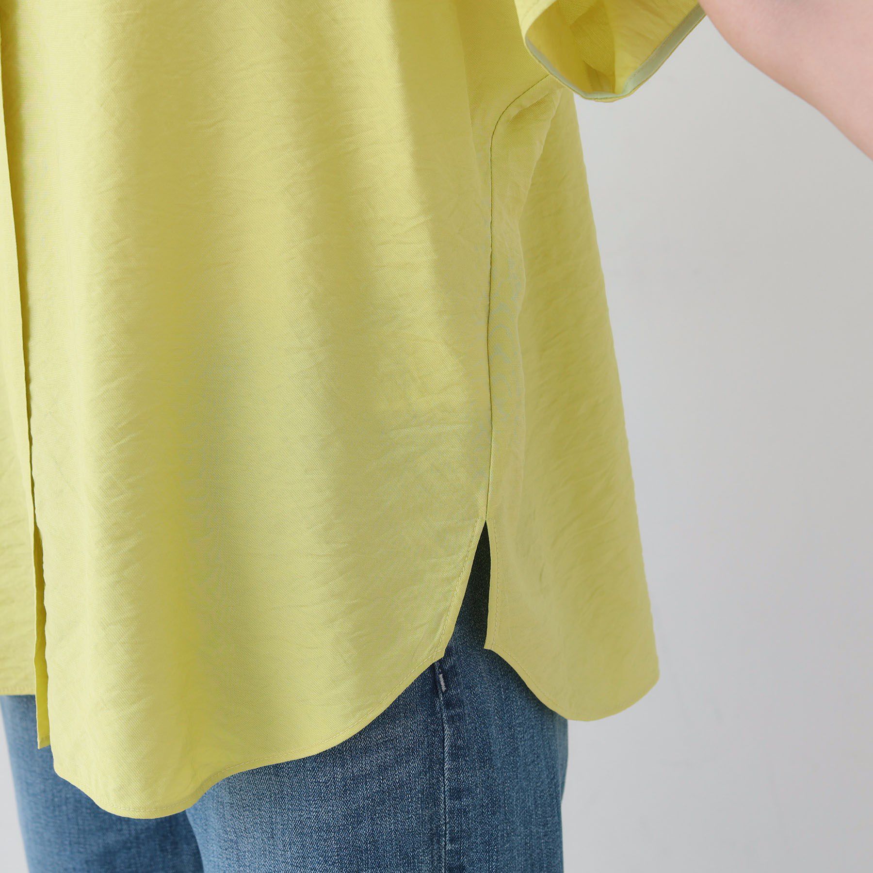 INDIVI「【洗える／UVケア／SETUP可能】スキッパードルマンブラウス」|シャツ・ブラウス|