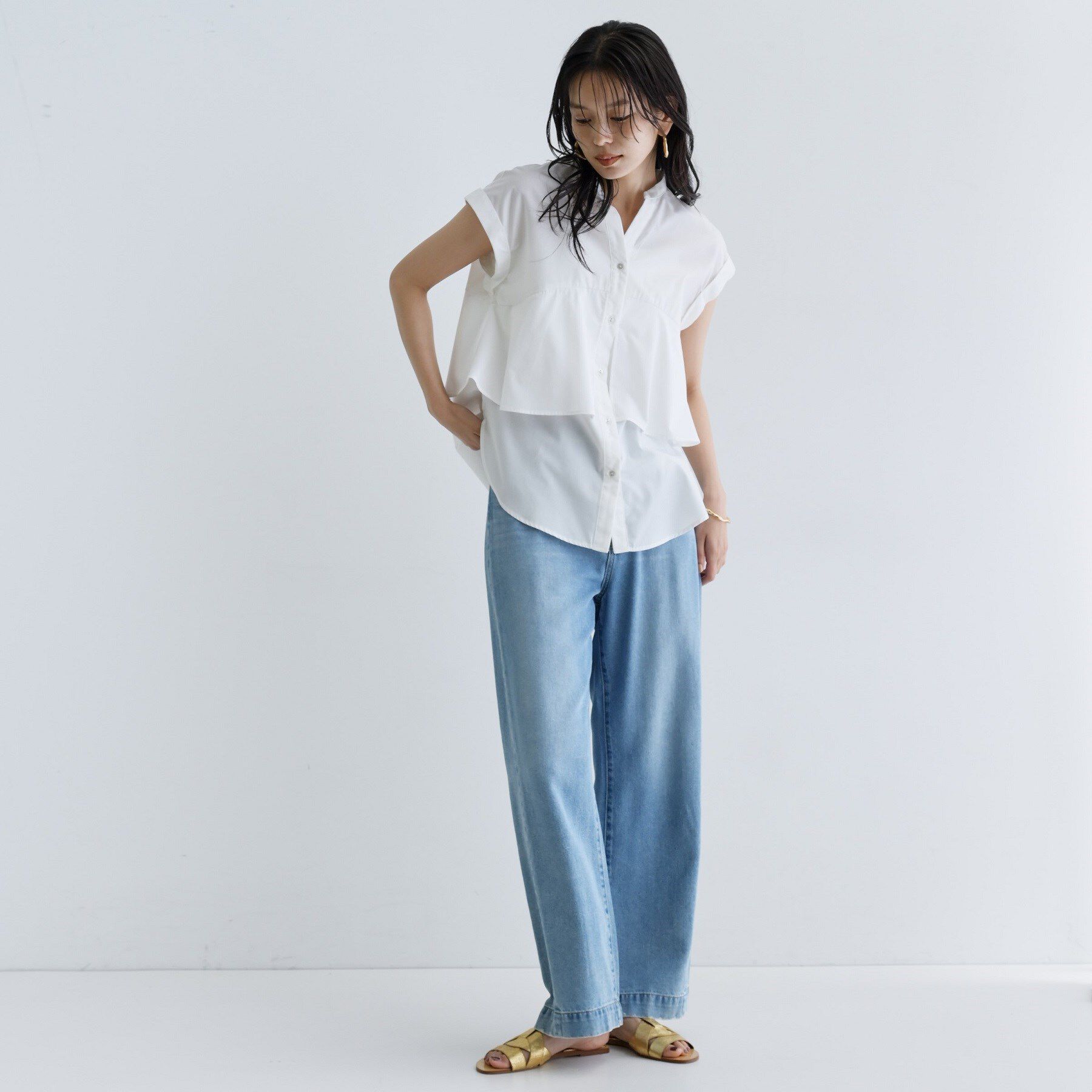 GALLEST「2WAYペプラムシャツ」|シャツ・ブラウス|