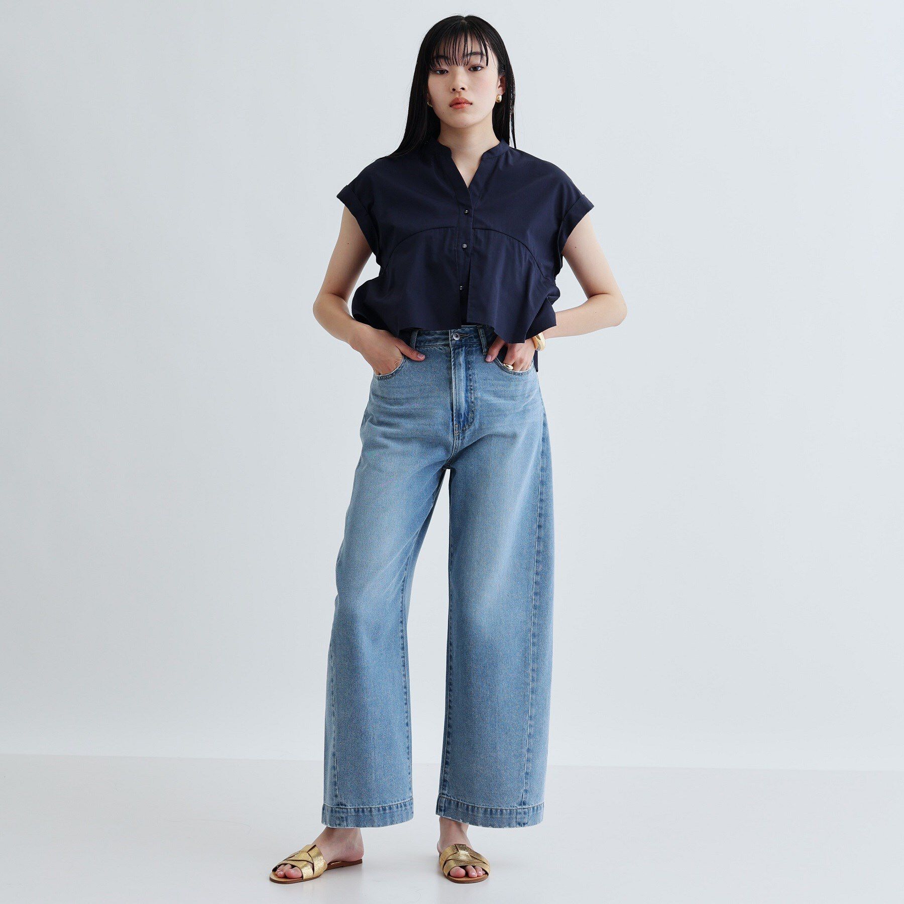 GALLEST「ライトワイドデニム」|デニム|