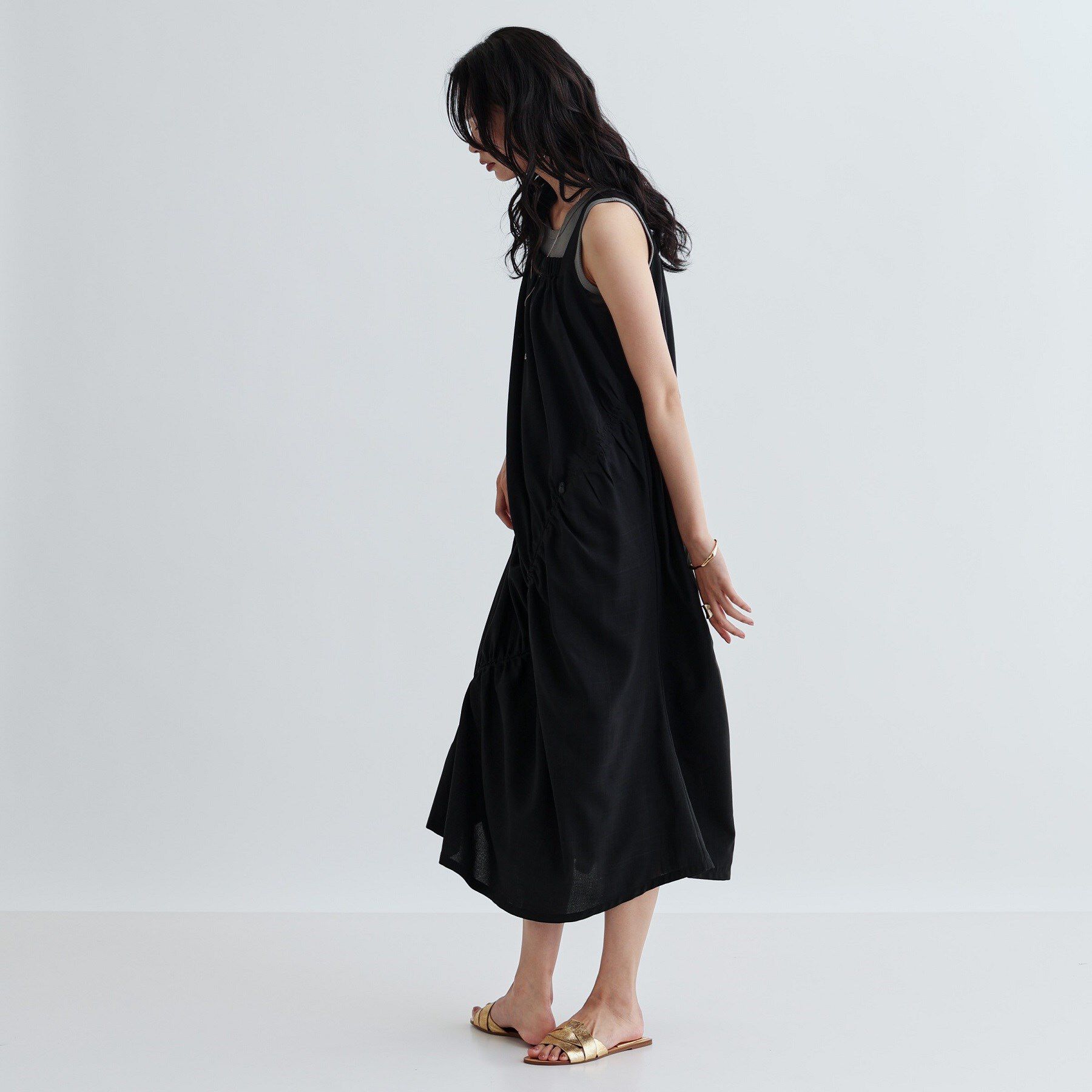 GALLEST「イレギュラーシャーリングワンピース」|ワンピース|