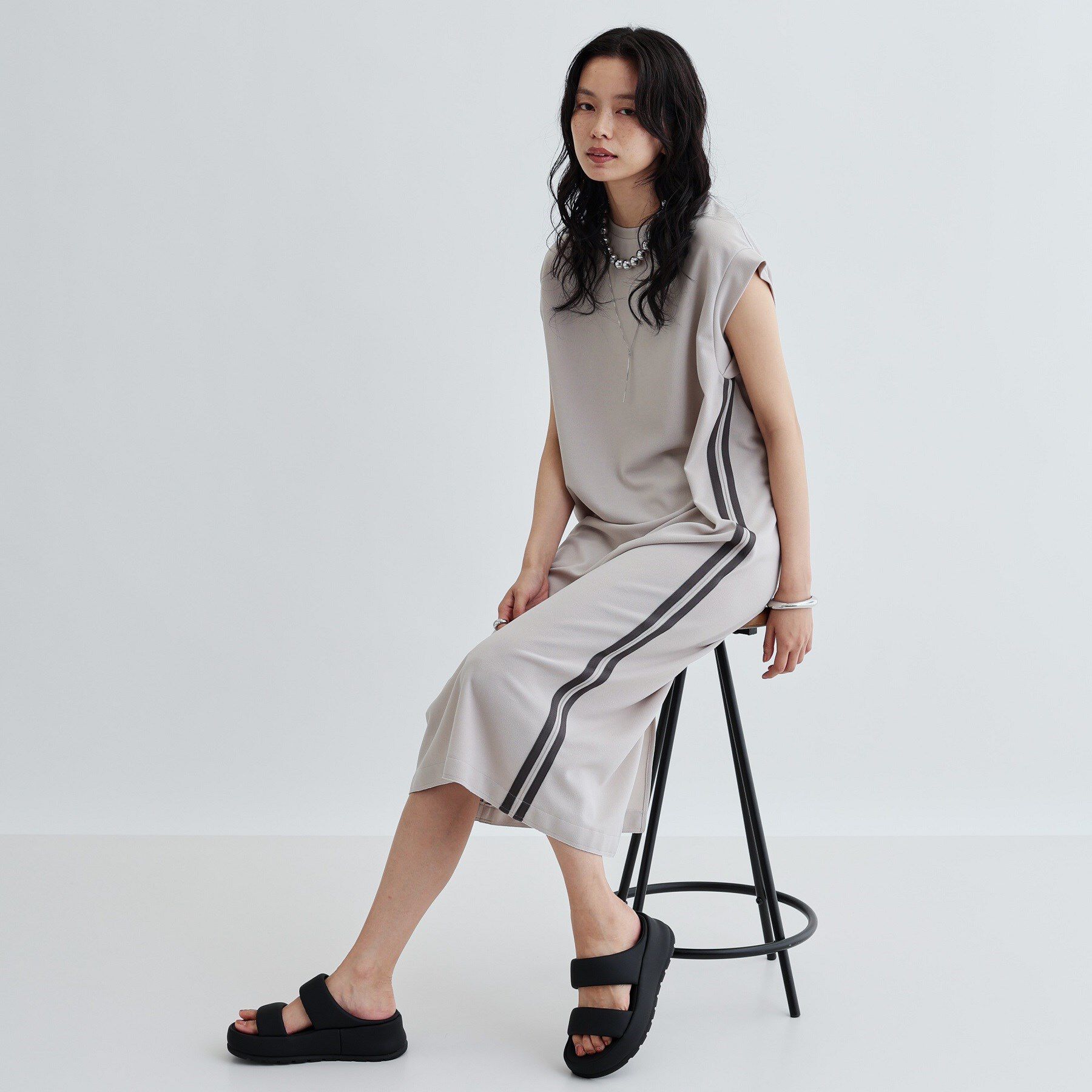 GALLEST「サイドラインジョーゼットワンピース」|ワンピース|