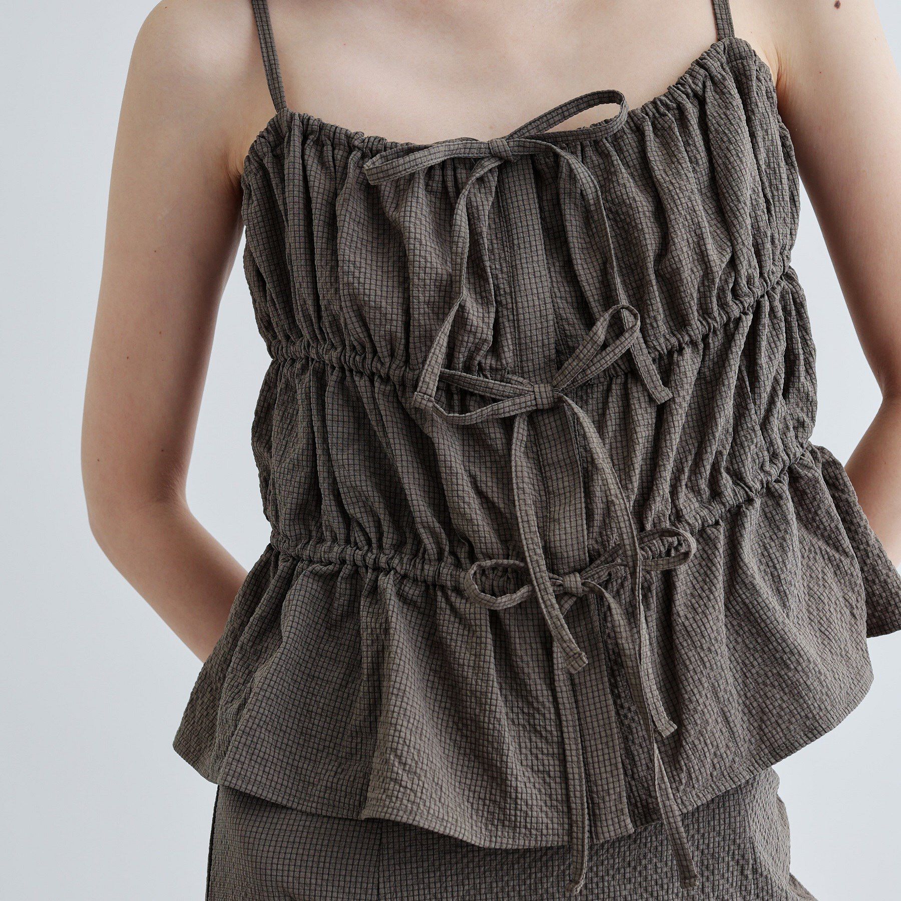 GALLEST「【セットアップ可能】スクエアサッカービスチェ【洗える/カセット服】」|キャミソール|