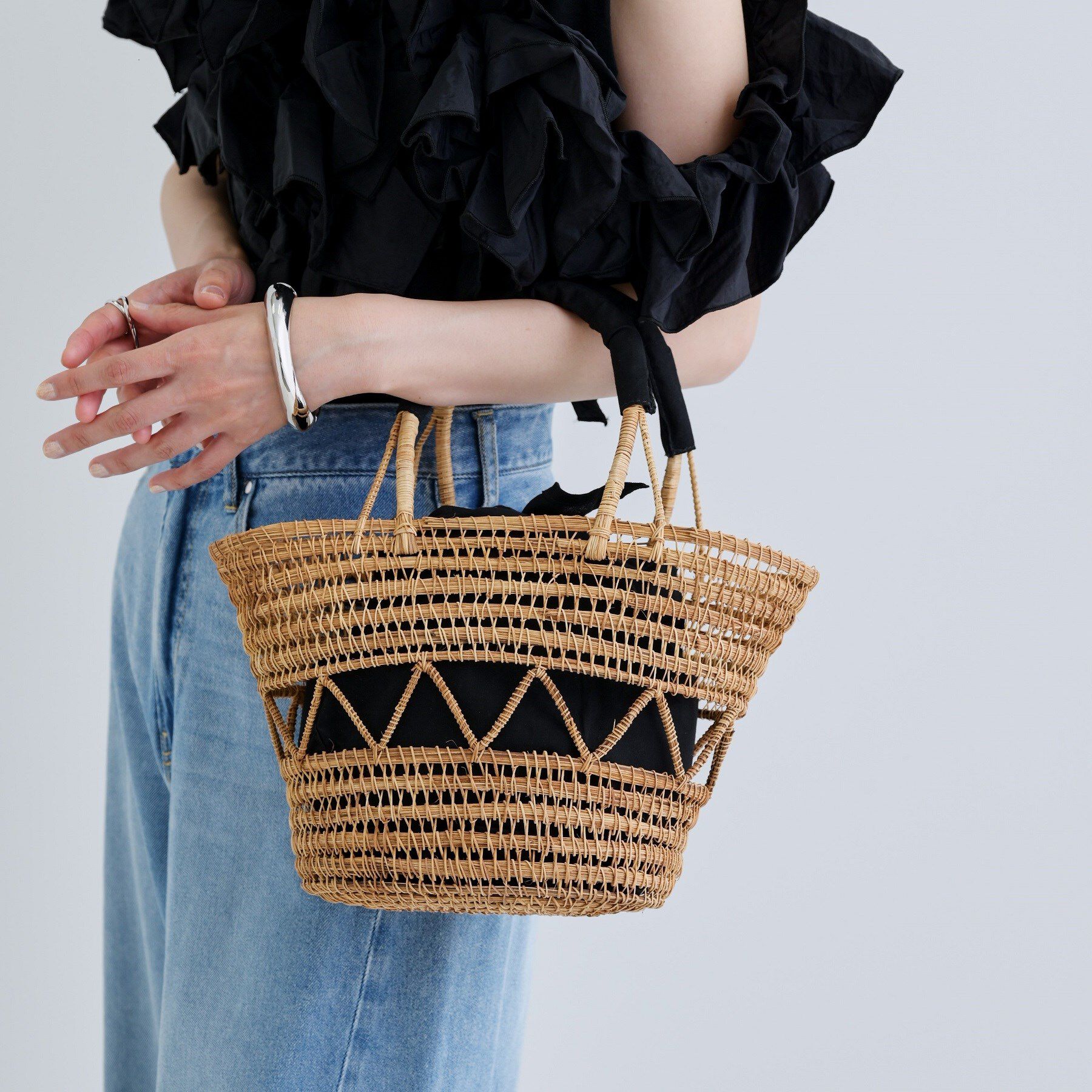 GALLEST「天然草かごバッグ」|ハンドバッグ|