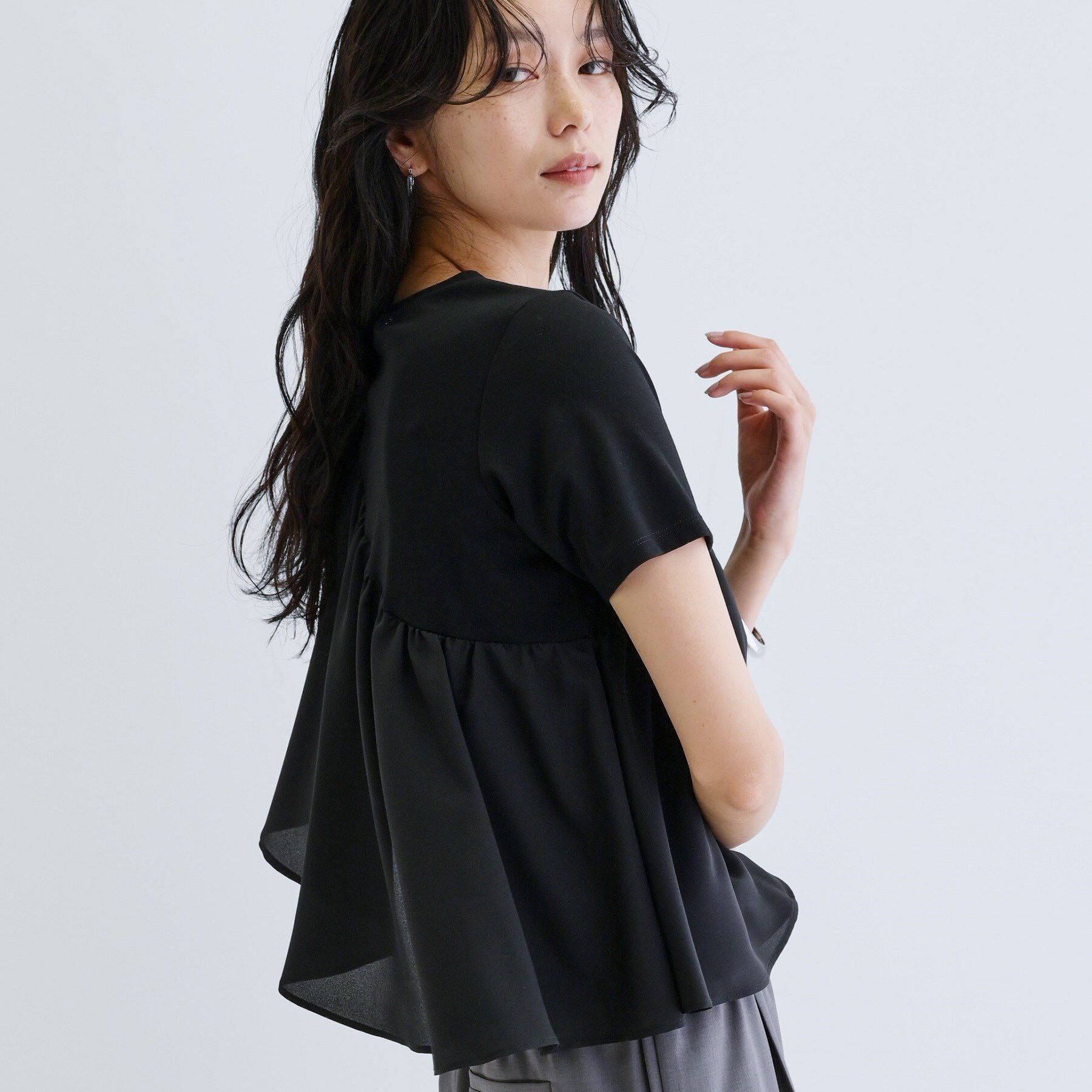 GALLEST「サッシュフリルTシャツ」|Tシャツ・カットソー|