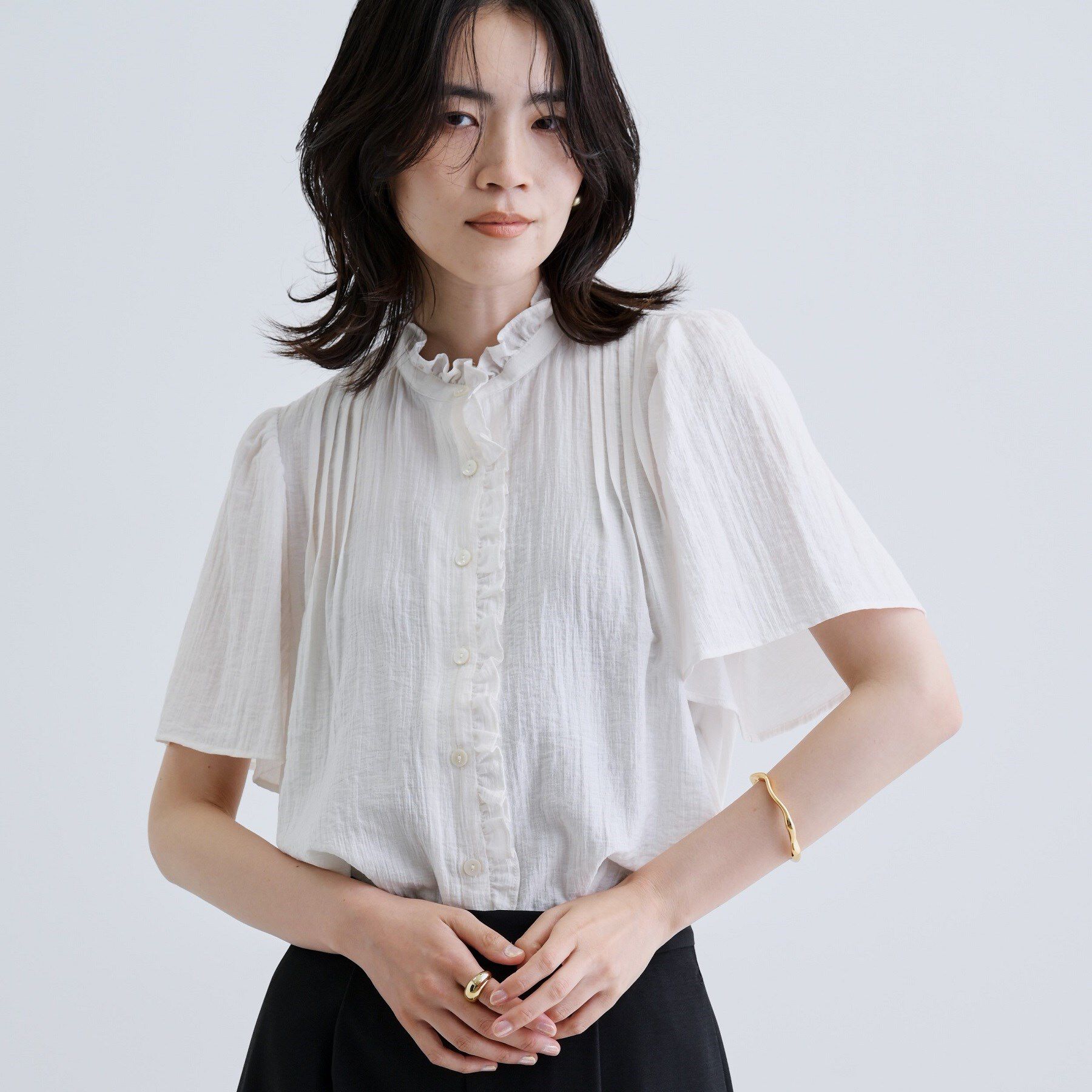 GALLEST「フレアスリーブブラウス」|シャツ・ブラウス|