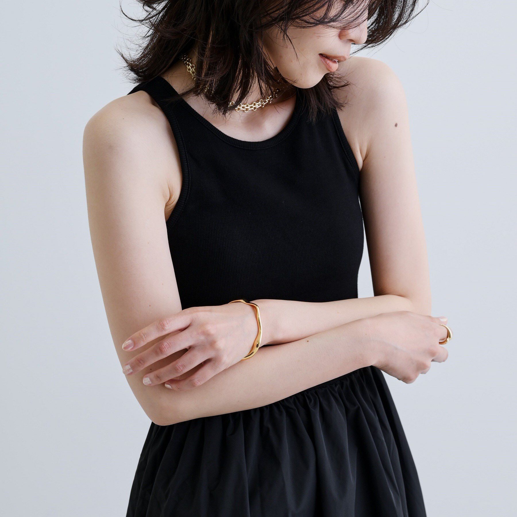 GALLEST「【一部店舗限定】テレコタンクドッキングワンピース」|ワンピース|