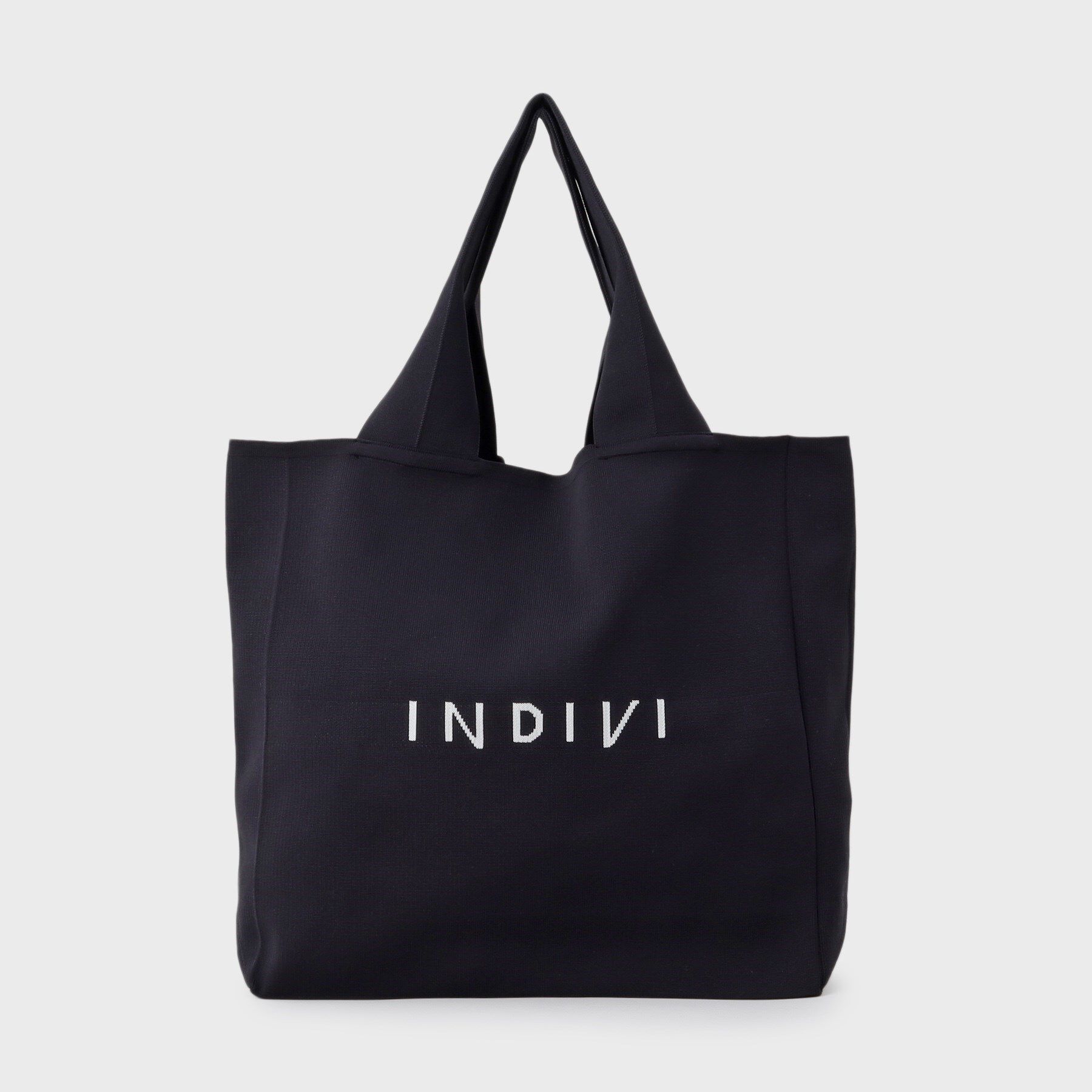INDIVI「【A4サイズ対応】ロゴニットトート」|トートバッグ|