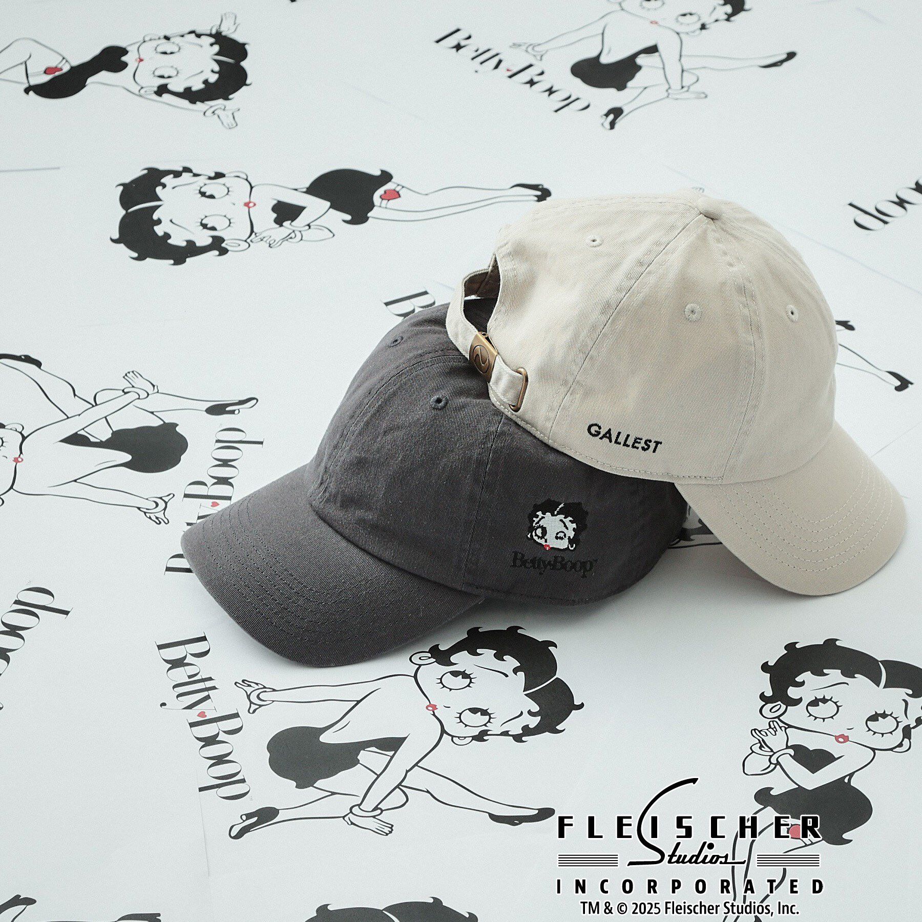 GALLEST「【Betty Boop(TM)】刺繍入りキャップ」|キャップ・キャスケット|チャコールグレー(0