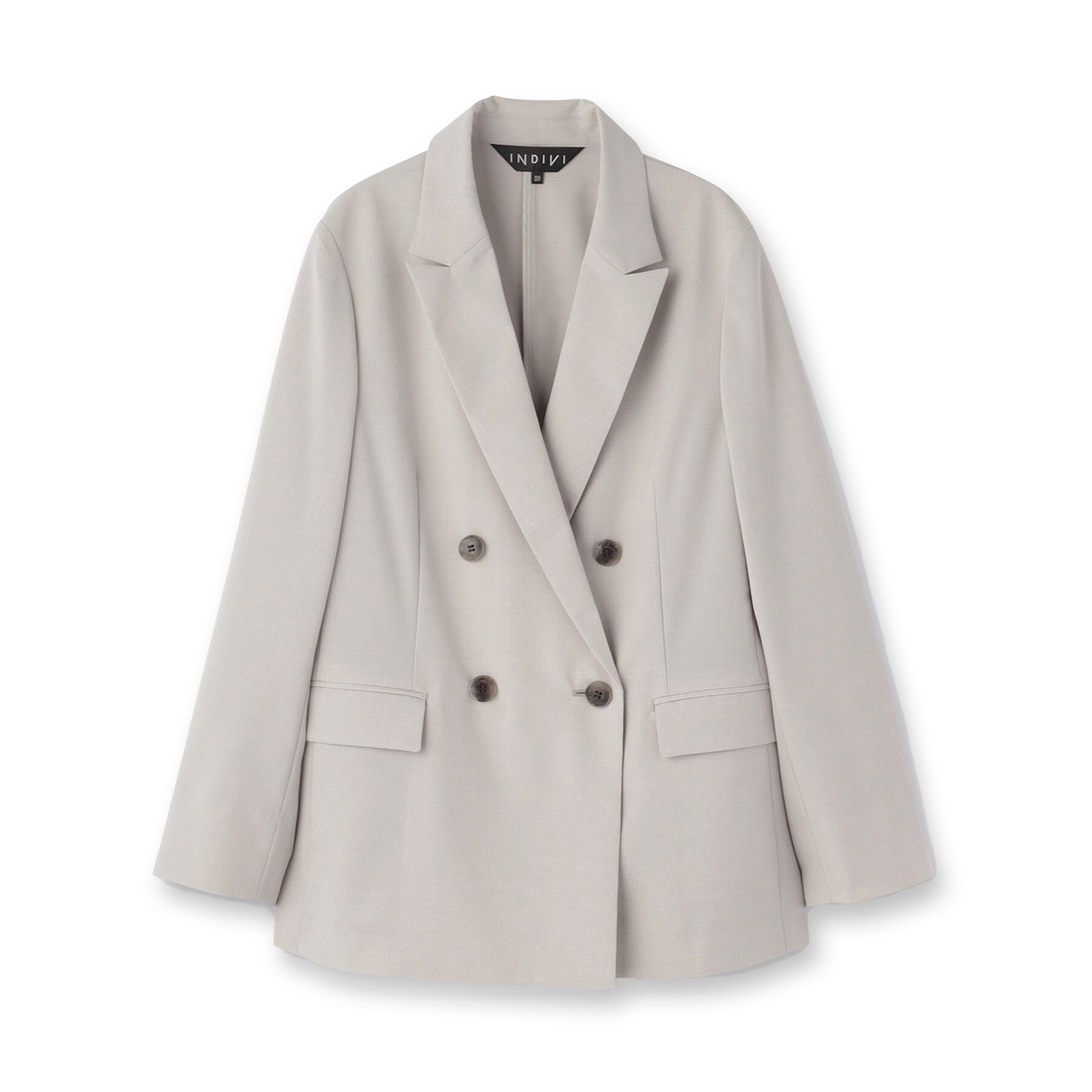 INDIVI「【UVケア】ライトダブルジャケット」|テーラードジャケット|