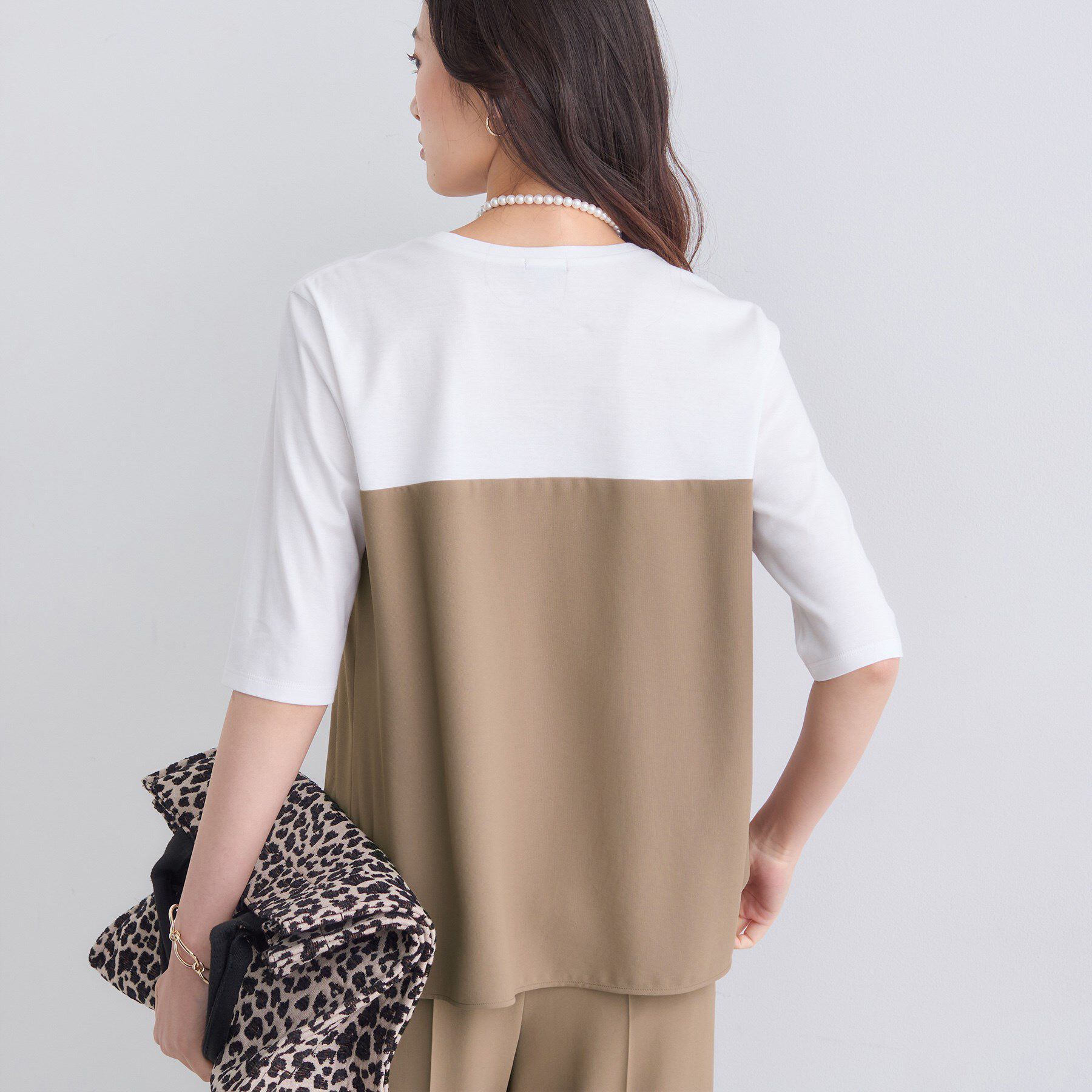 INDIVI「【セットアップ可能】ビスチェレイヤード風トップス」|Tシャツ・カットソー|