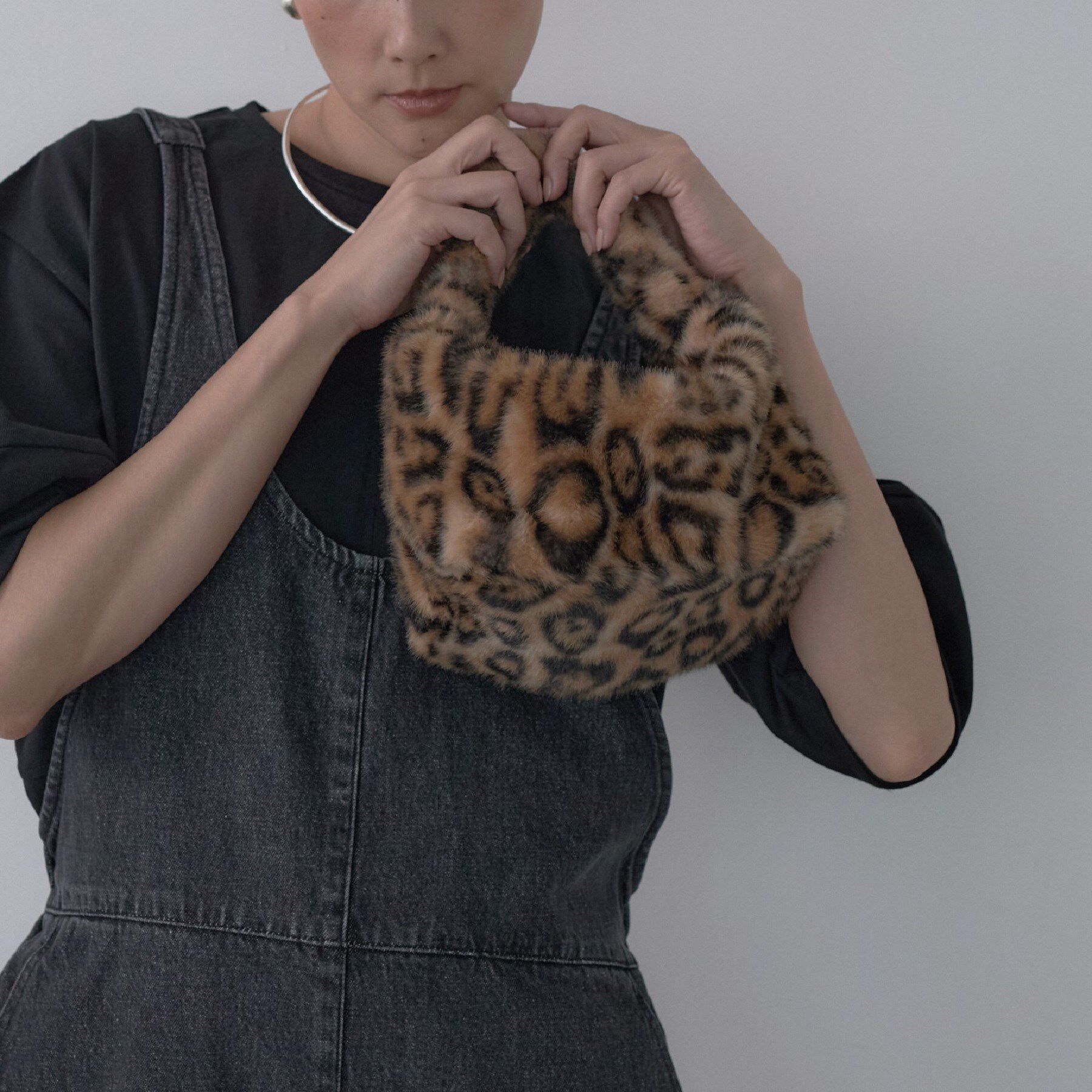 GALLEST「フェイクファーマイクロバッグ」|ハンドバッグ|ブラウン(543)