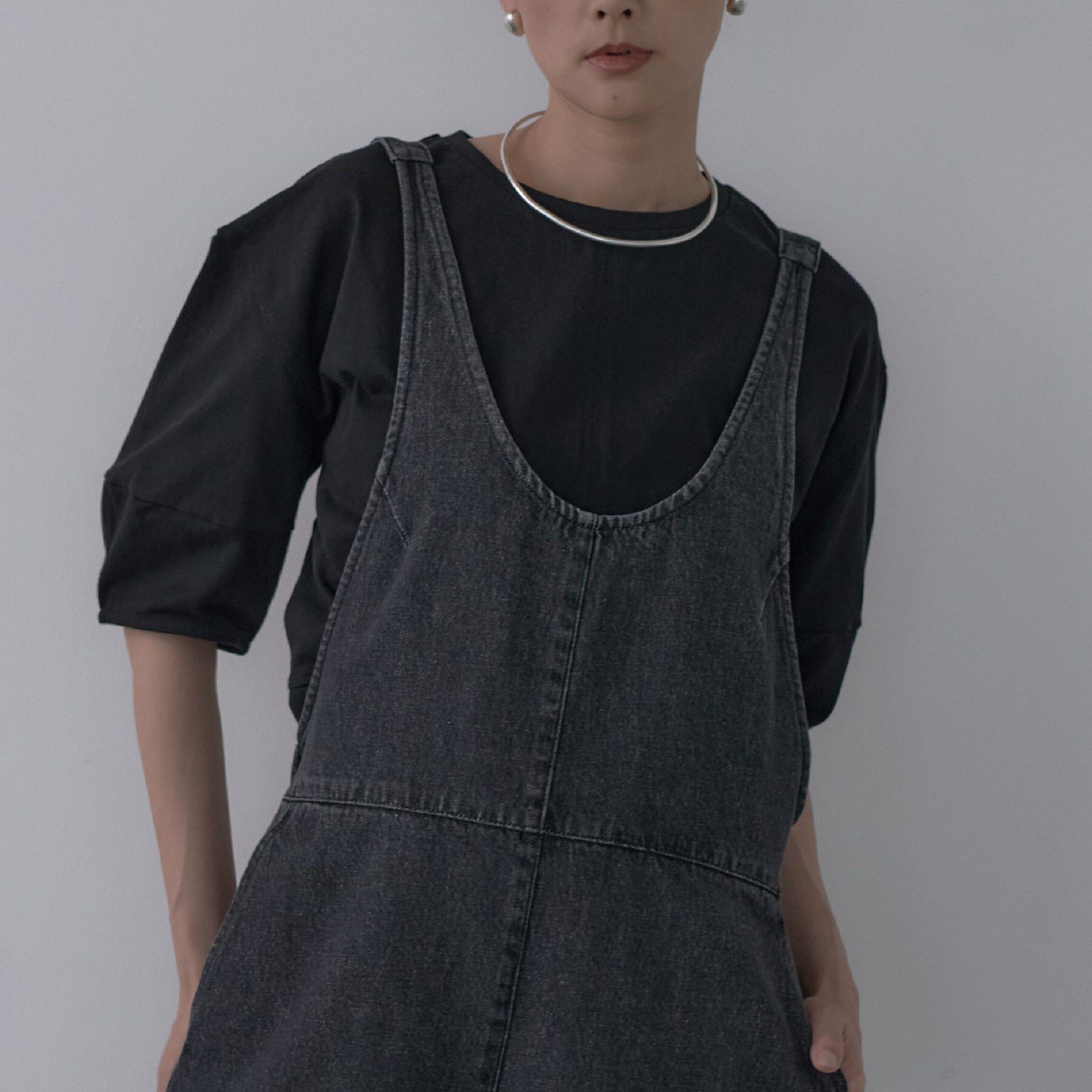 GALLEST「フォルムスリーブカットソー」|Tシャツ・カットソー|ブラック(019)