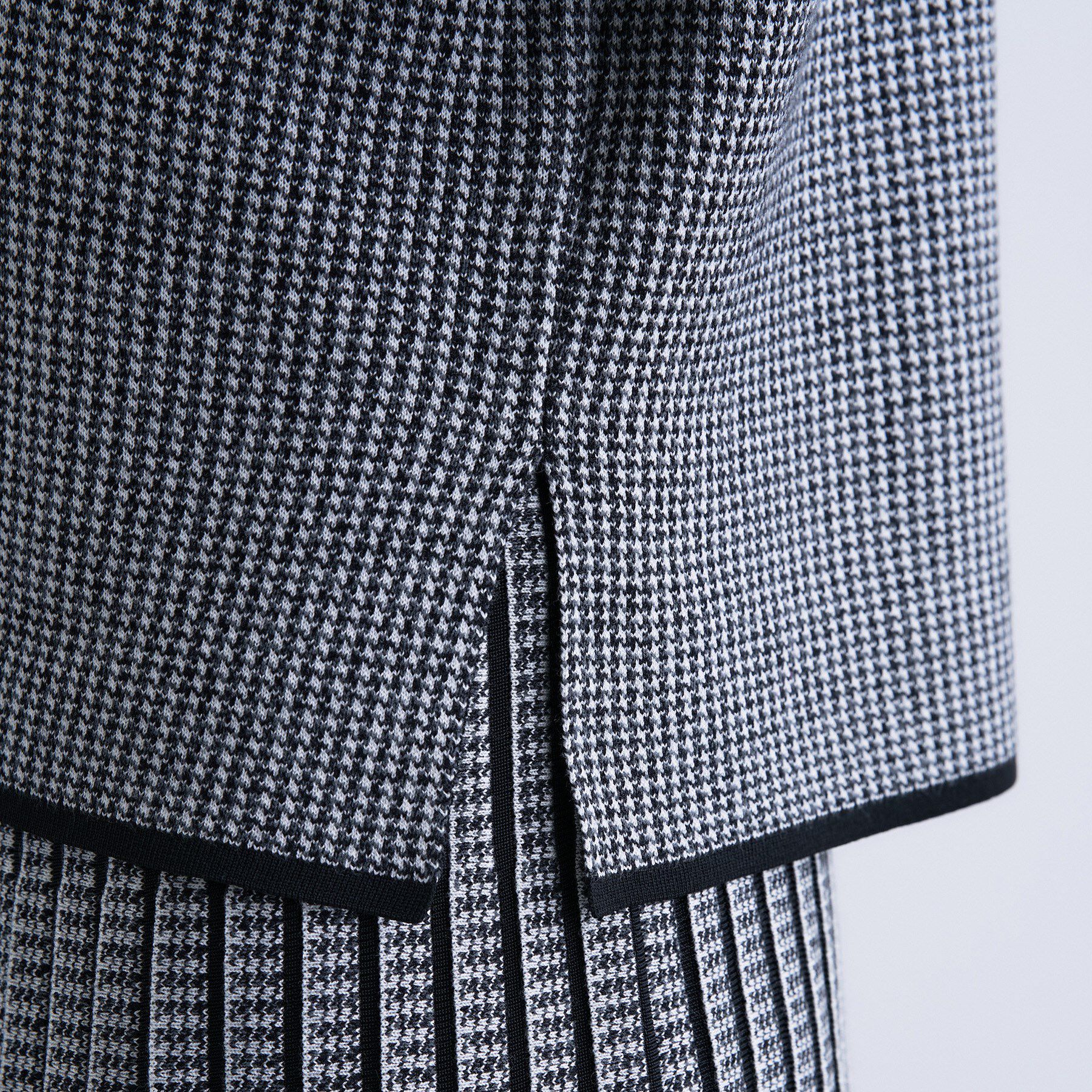 INDIVI「【洗える／SETUP可能】ジャカードボートネックニット」|ニット・セーター|