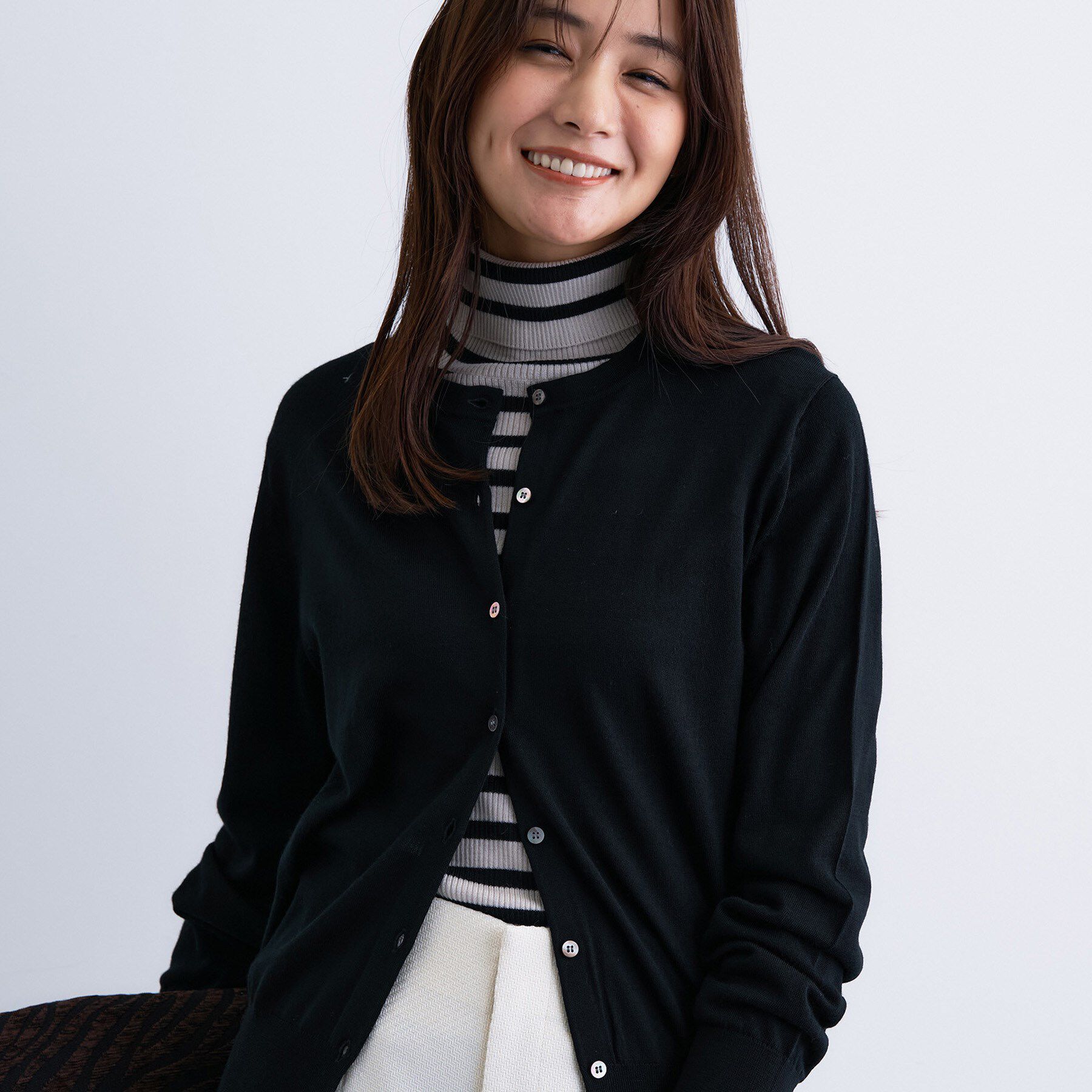 INDIVI「【洗える】ハイゲージニットカーディガン」|カーディガン|