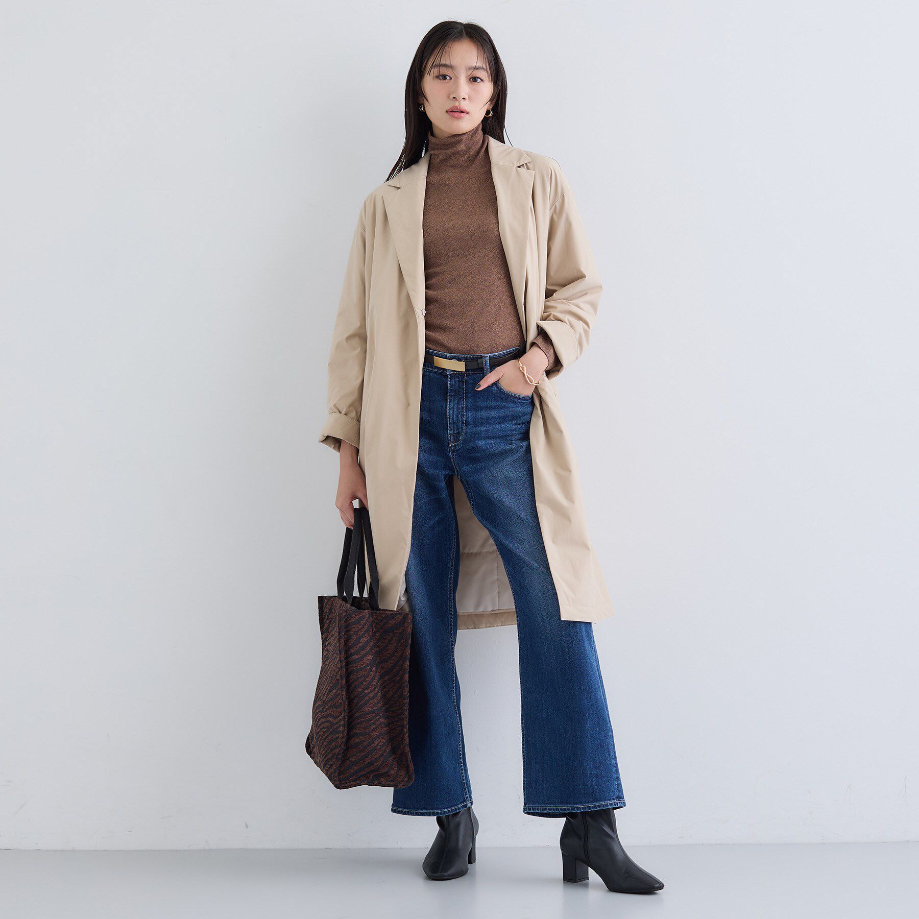 INDIVI「【超軽量／蓄熱】ライトパフチェスターコート」|ダウン|