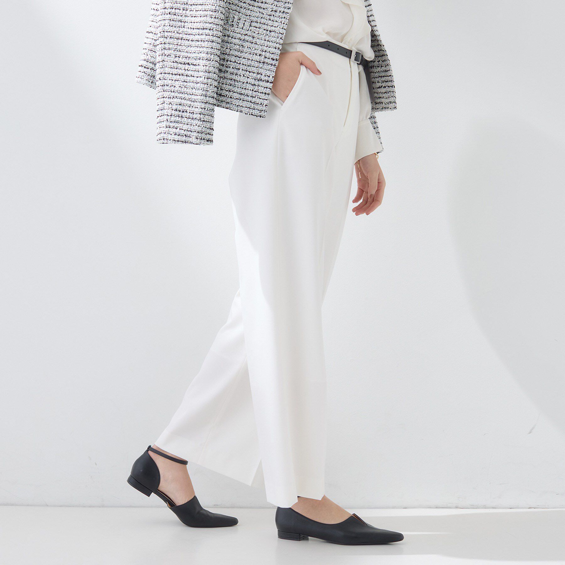 INDIVI「【新作褒められパンツ】快温ワイドパンツ」|その他|