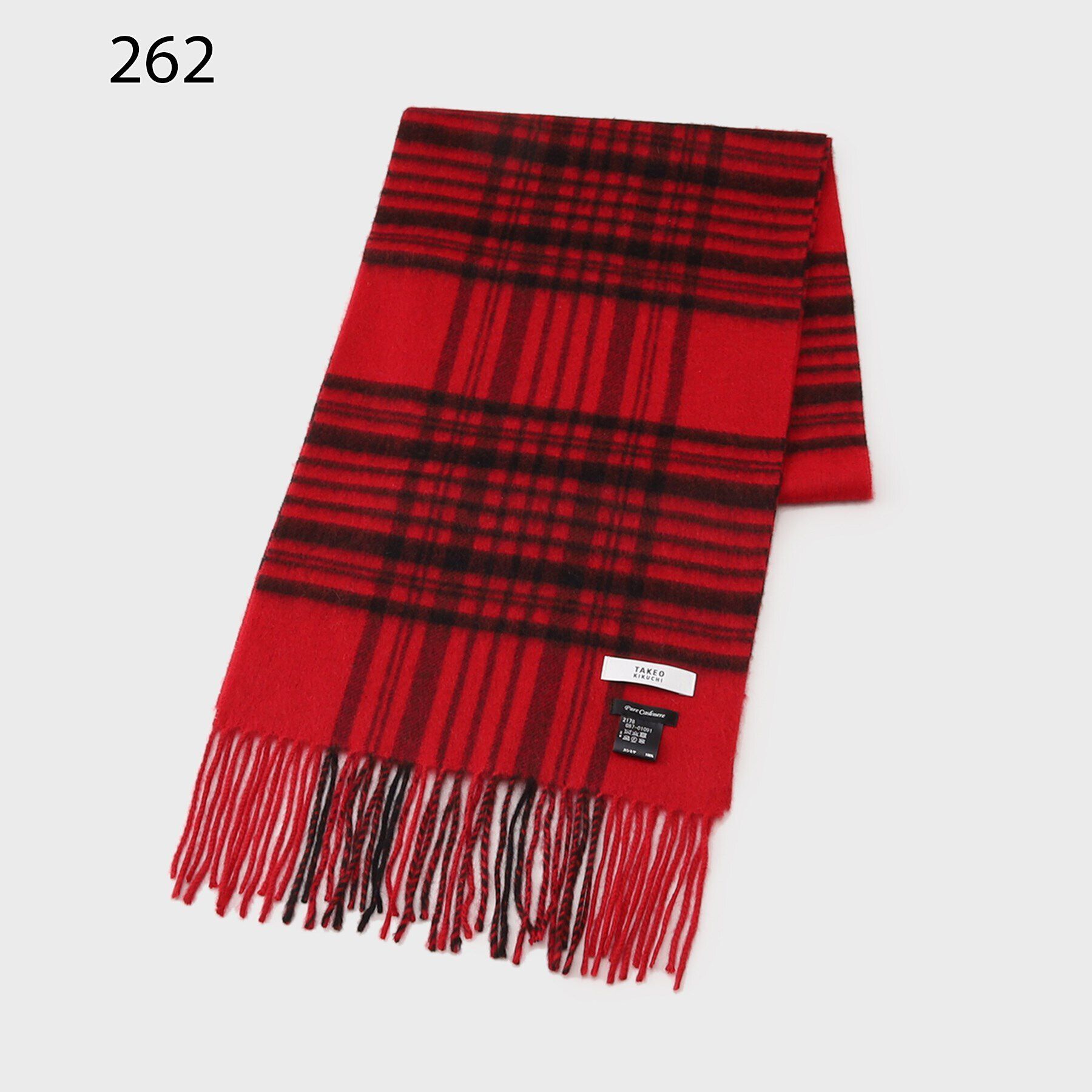 TAKEO KIKUCHI「【カシミヤ100%】チェック カシミヤマフラー」|ストール|