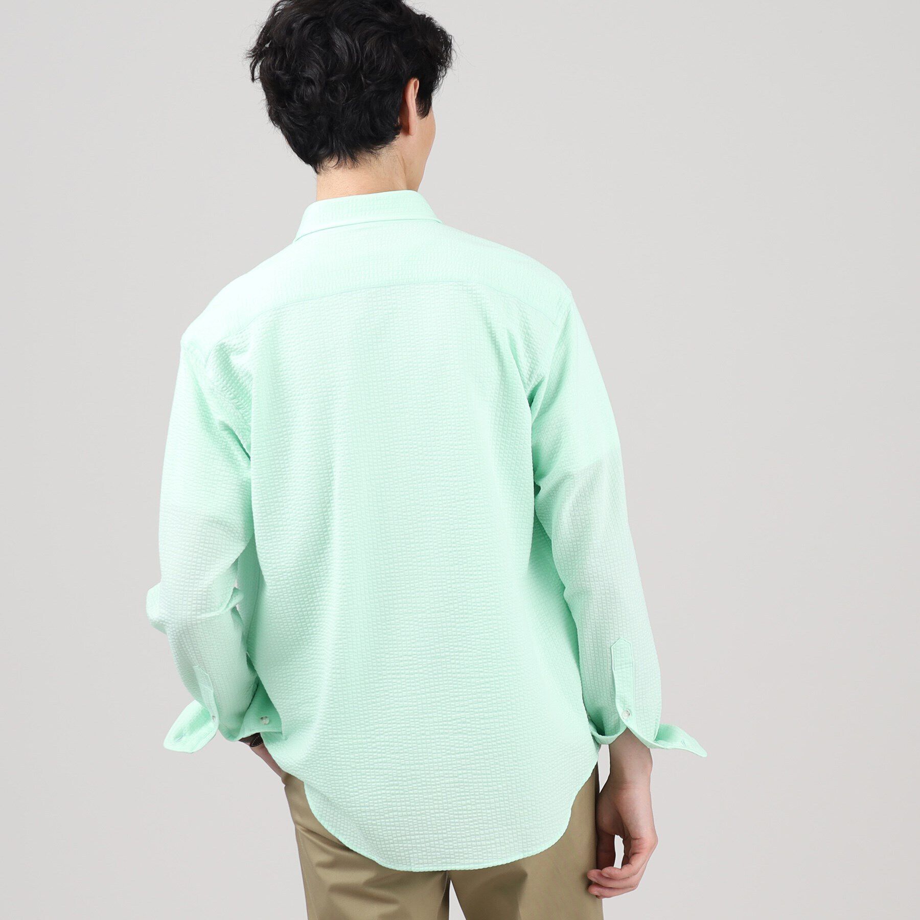 TAKEO KIKUCHI「【抗菌防臭/シーズンレス】シアサッカー ジャージシャツ」|シャツ・ブラウス|