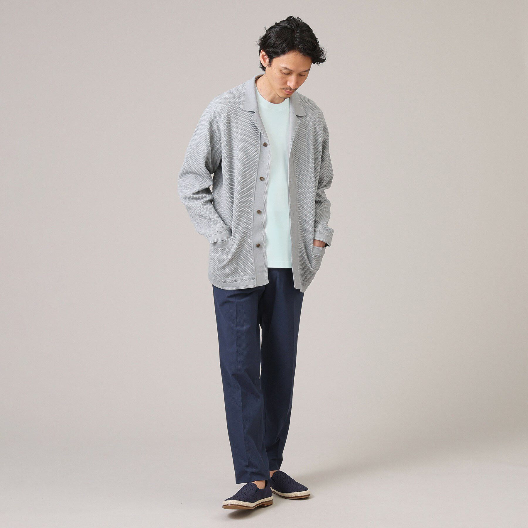 TAKEO KIKUCHI「【抗菌防臭】ジャケットインナー 半袖 カットソー」|Tシャツ・カットソー|