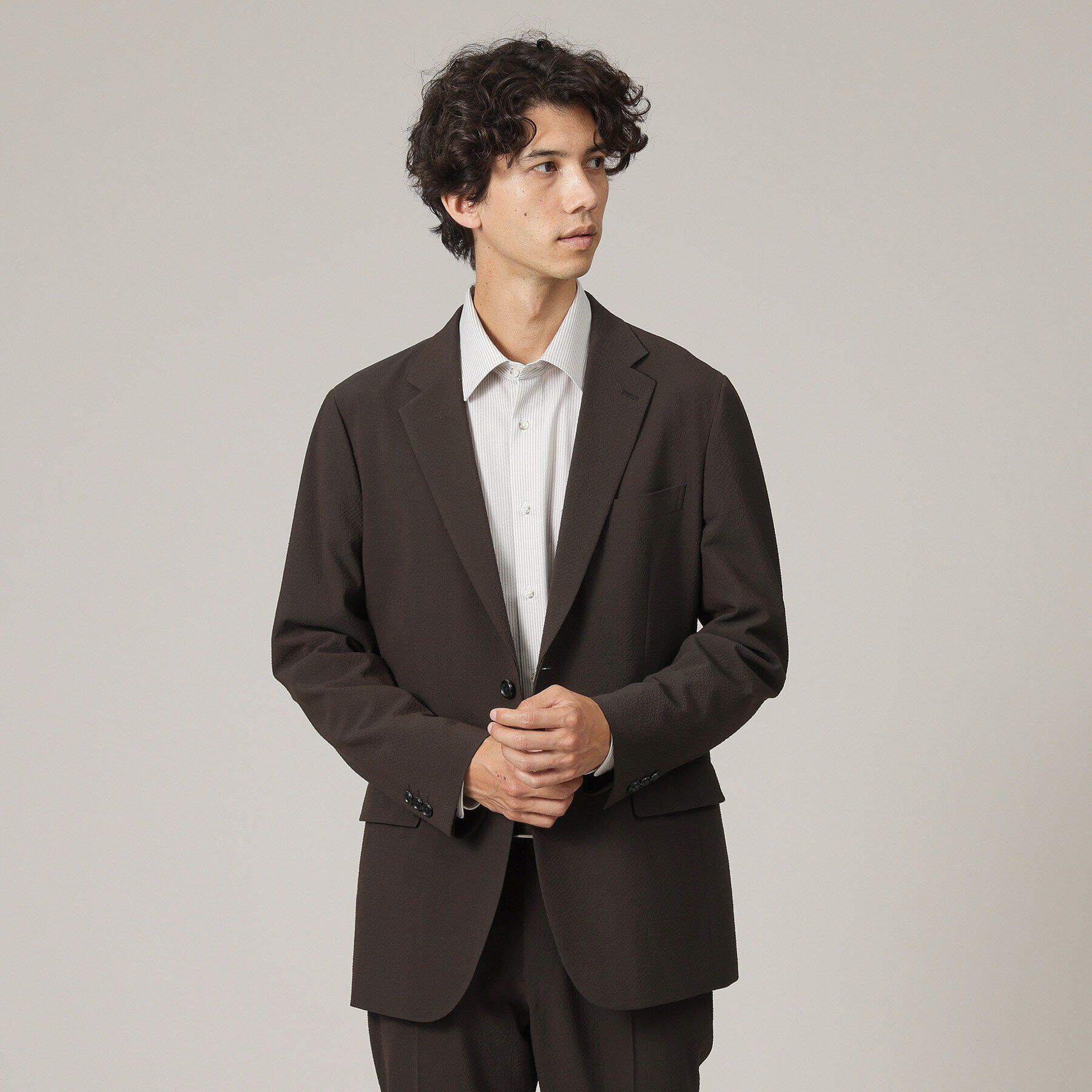 TAKEO KIKUCHI「オータム サッカー ジャケット」|テーラードジャケット|