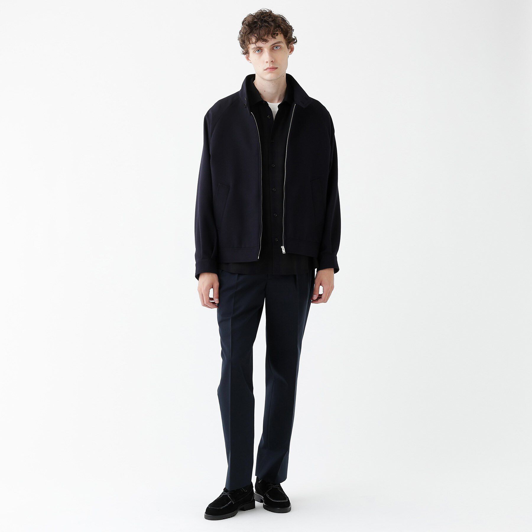 TAKEO KIKUCHI「【THE FLAGSHIP】ウールダブルフェイス ブルゾン」|ブルゾン・スタジャン|