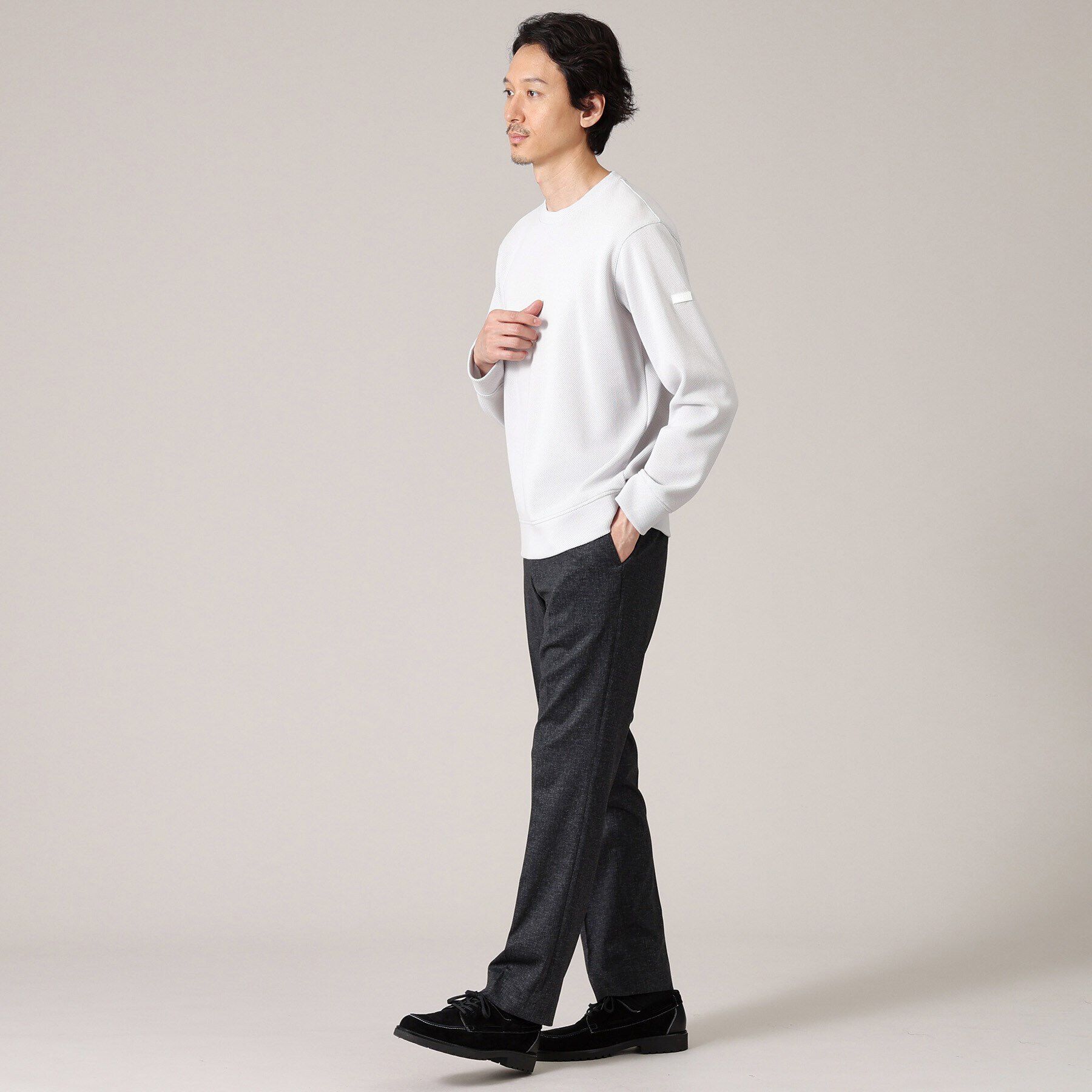 TAKEO KIKUCHI「【ONOFF対応】TRダブルニット ストレッチパンツ」|その他|