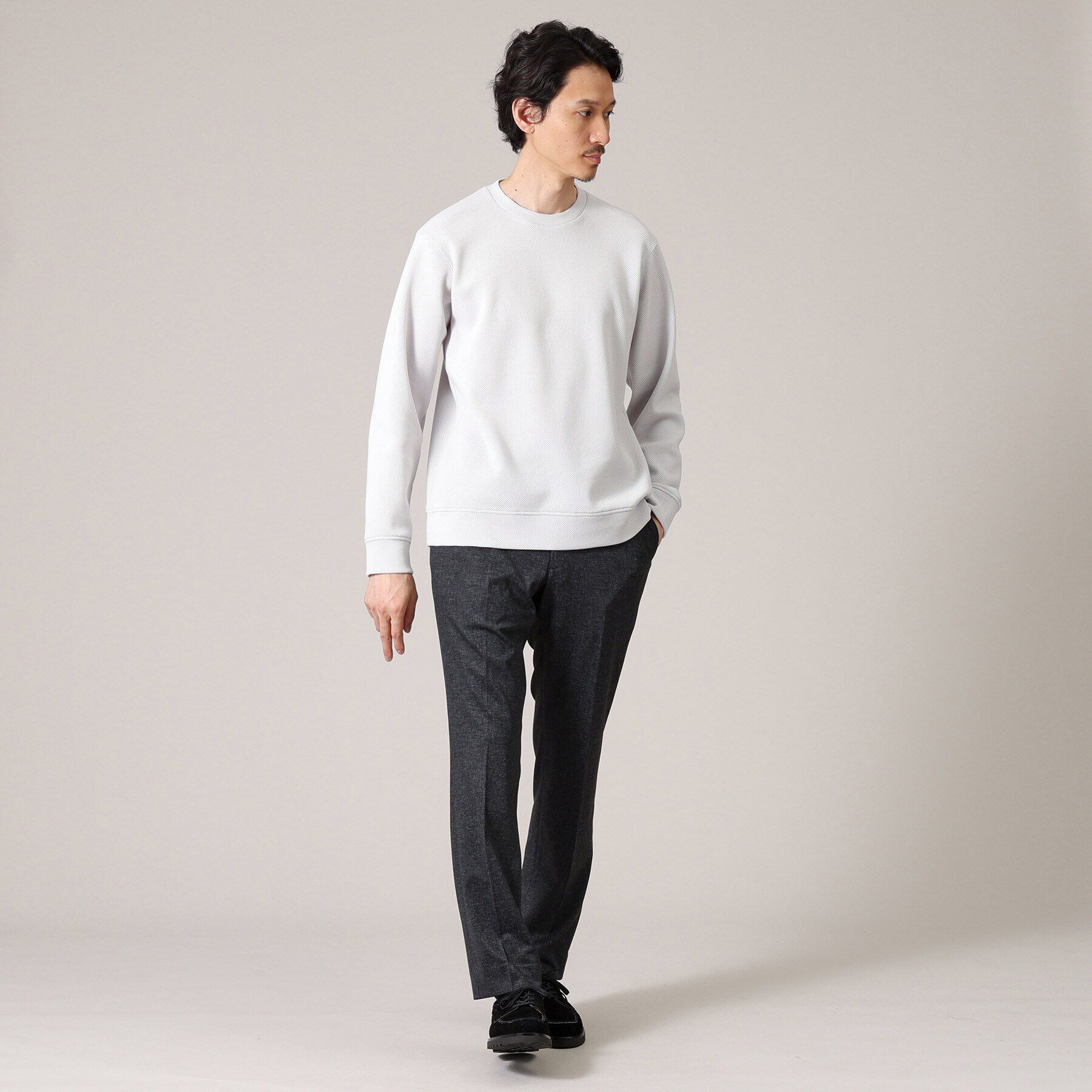 TAKEO KIKUCHI「【尾州織】クルーネック カットソー」|Tシャツ・カットソー|