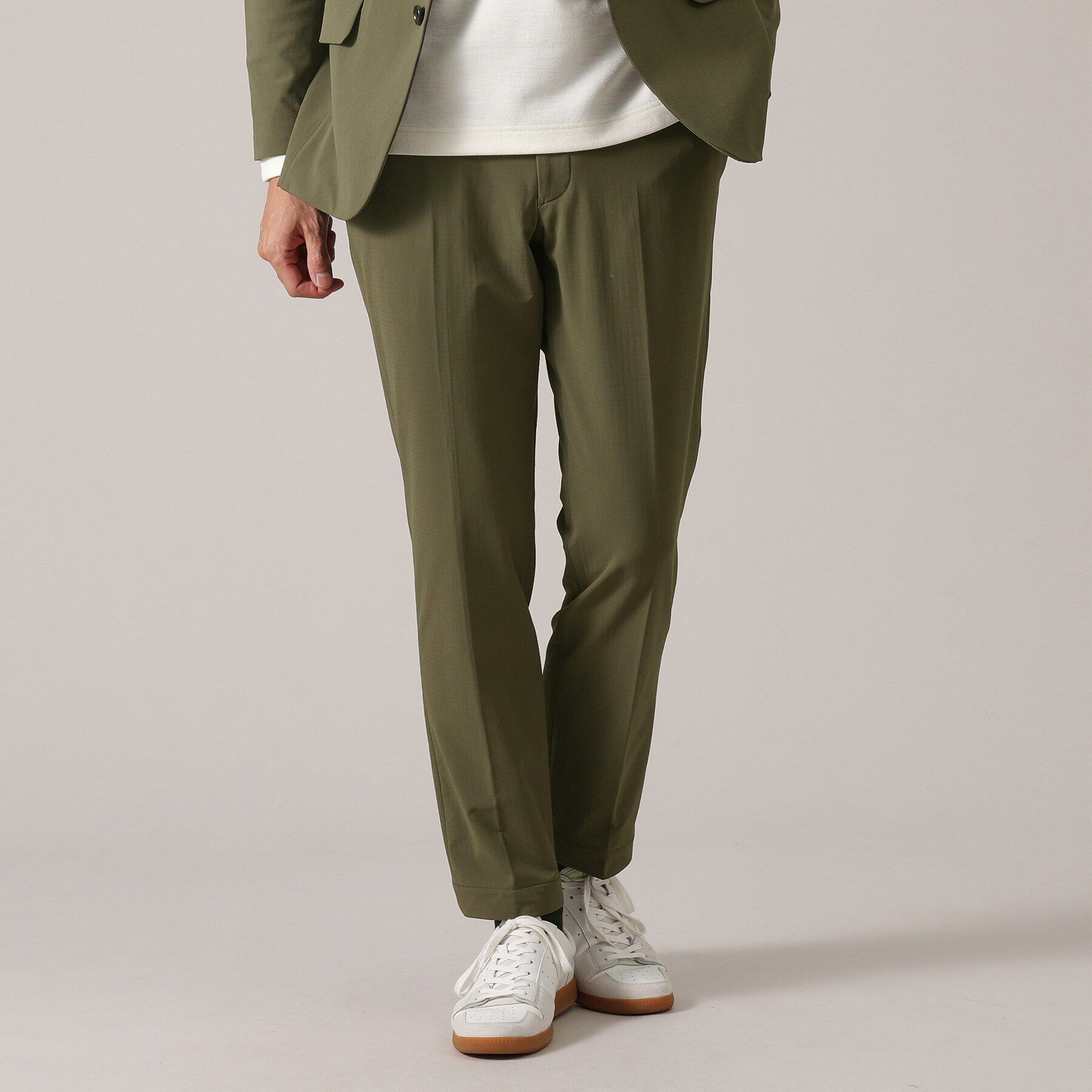 TAKEO KIKUCHI「【4WAYストレッチ】ストームフリース（R）パンツ / セットアップ対応」|その他|カーキ(027)