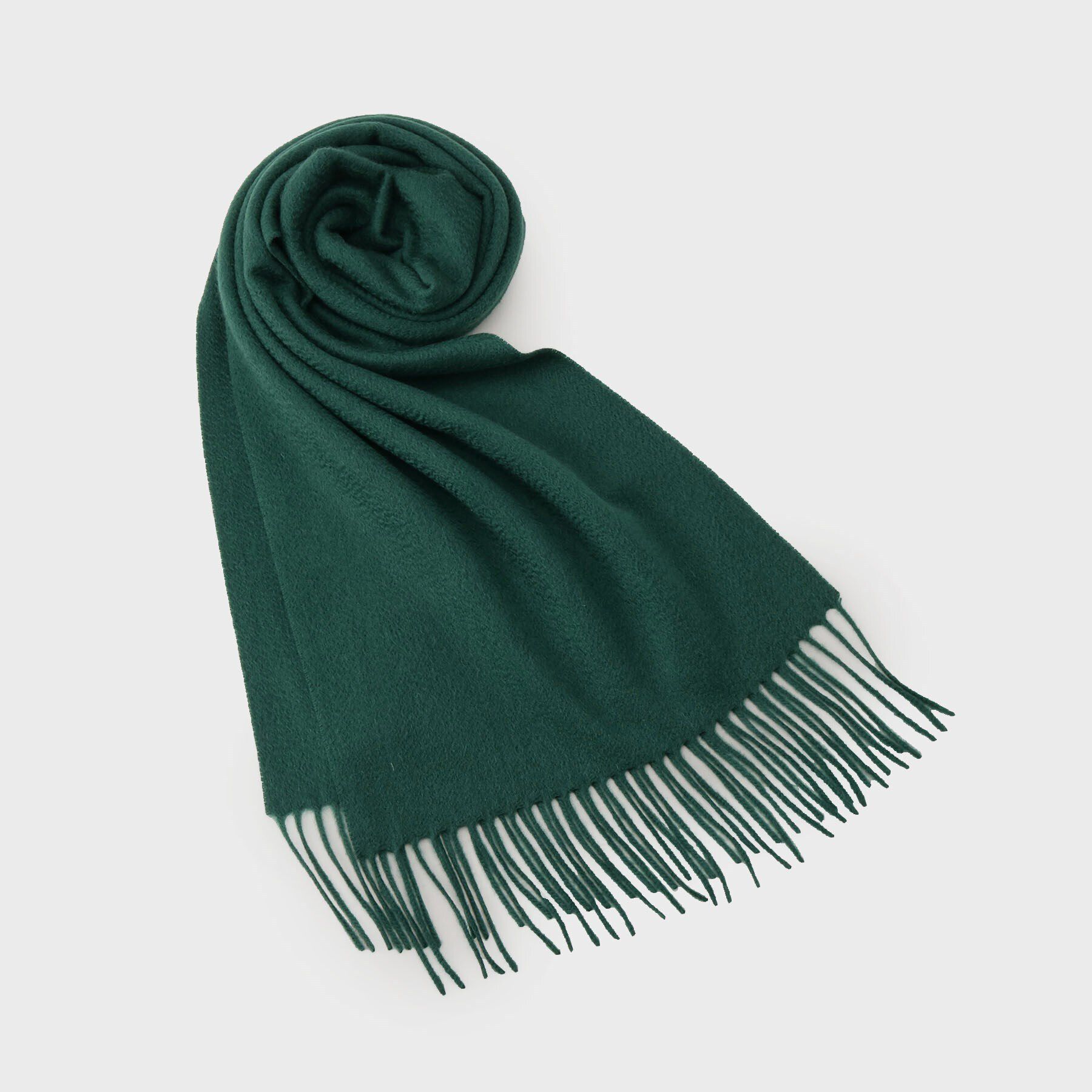 TAKEO KIKUCHI「【洗えるベビーカシミヤ】無地 マフラー」|ストール|グリーン(024)