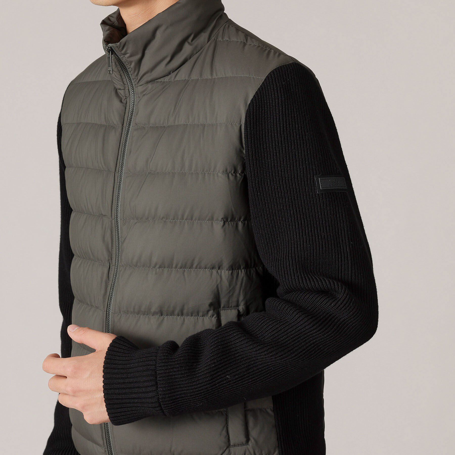 TAKEO KIKUCHI「【コンパクトダウン】ニットコンビ ダウンブルゾン」|ブルゾン・スタジャン|