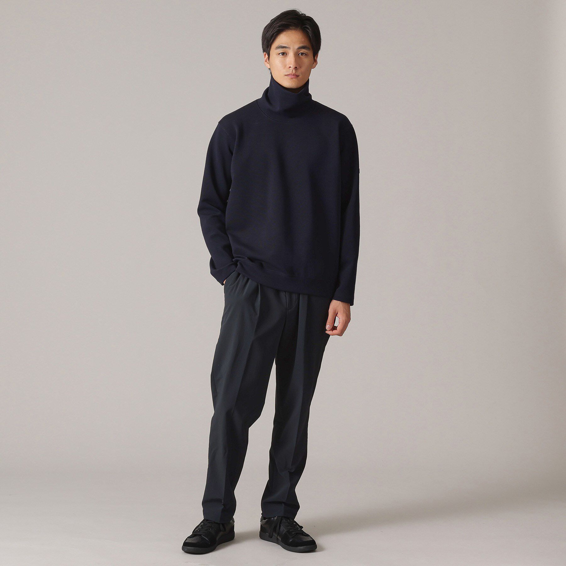 TAKEO KIKUCHI「ウールブレンド オフタートルネック カットソー」|Tシャツ・カットソー|