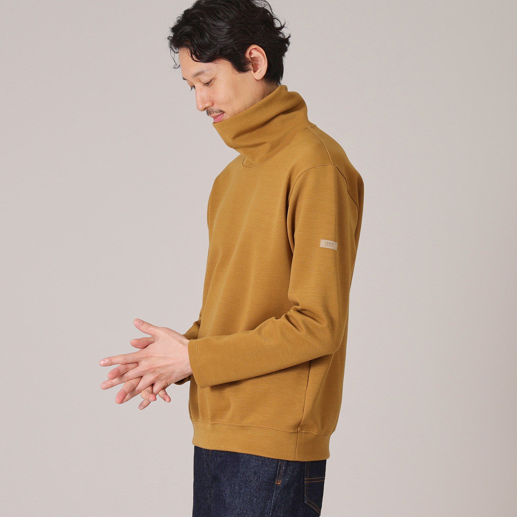 TAKEO KIKUCHI「ウールブレンド オフタートルネック カットソー」|Tシャツ・カットソー|