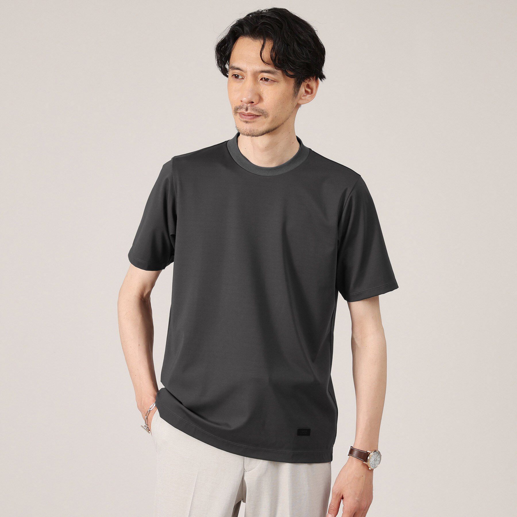 TAKEO KIKUCHI「【接触冷感】テーラード Tシャツ」|Tシャツ・カットソー|