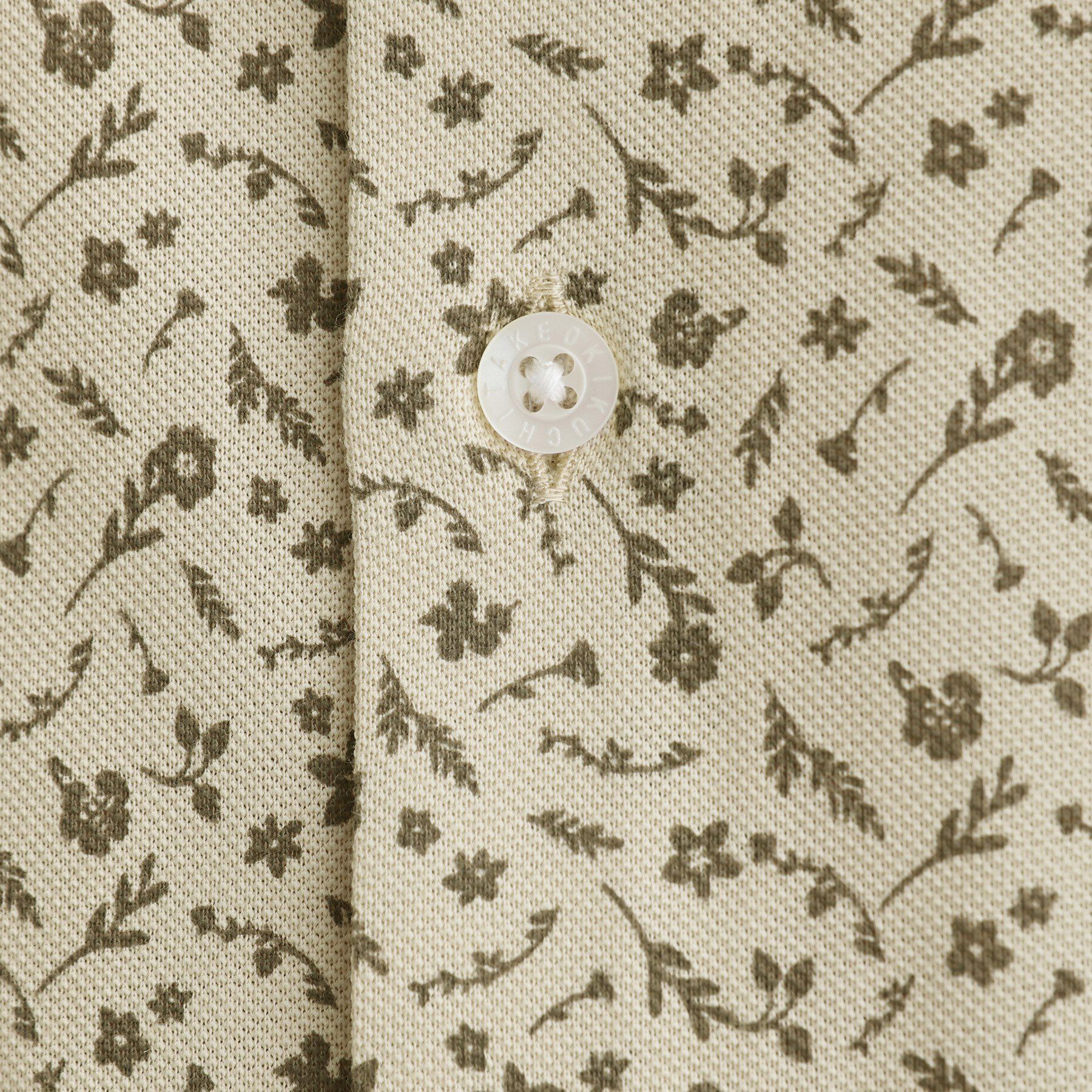 TAKEO KIKUCHI「クールマックス 鹿の子 フラワープリントシャツ」|シャツ・ブラウス|