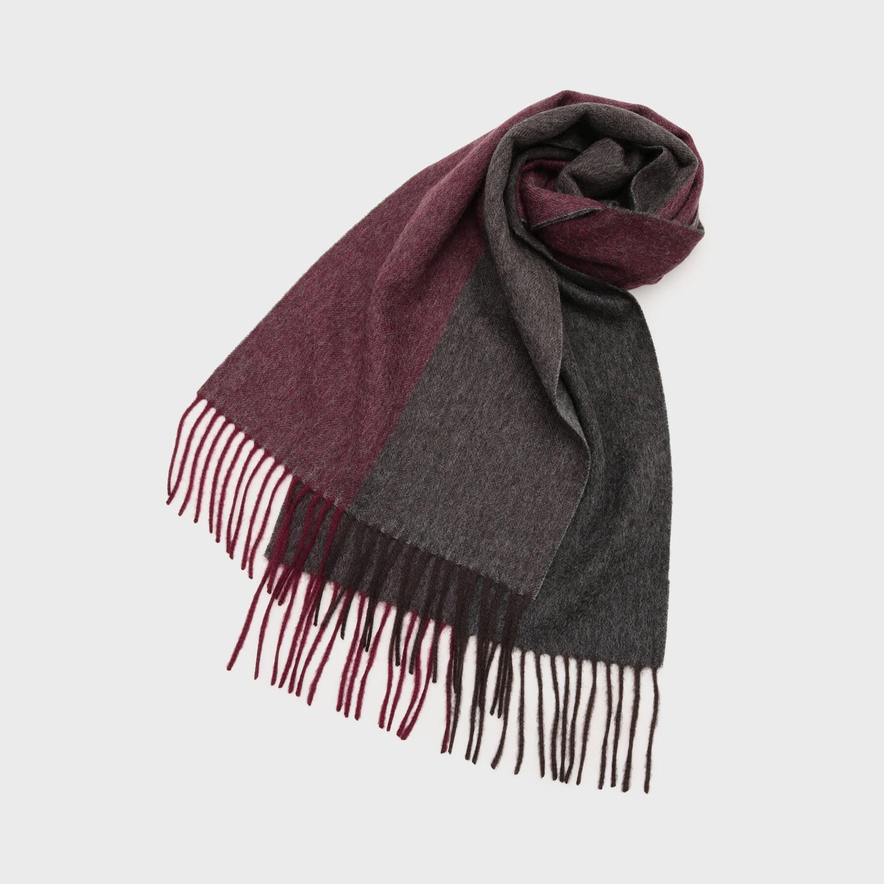 TAKEO KIKUCHI「【洗えるカシミヤ】ピュアカシミヤ 4面パネルマフラー」|ストール|