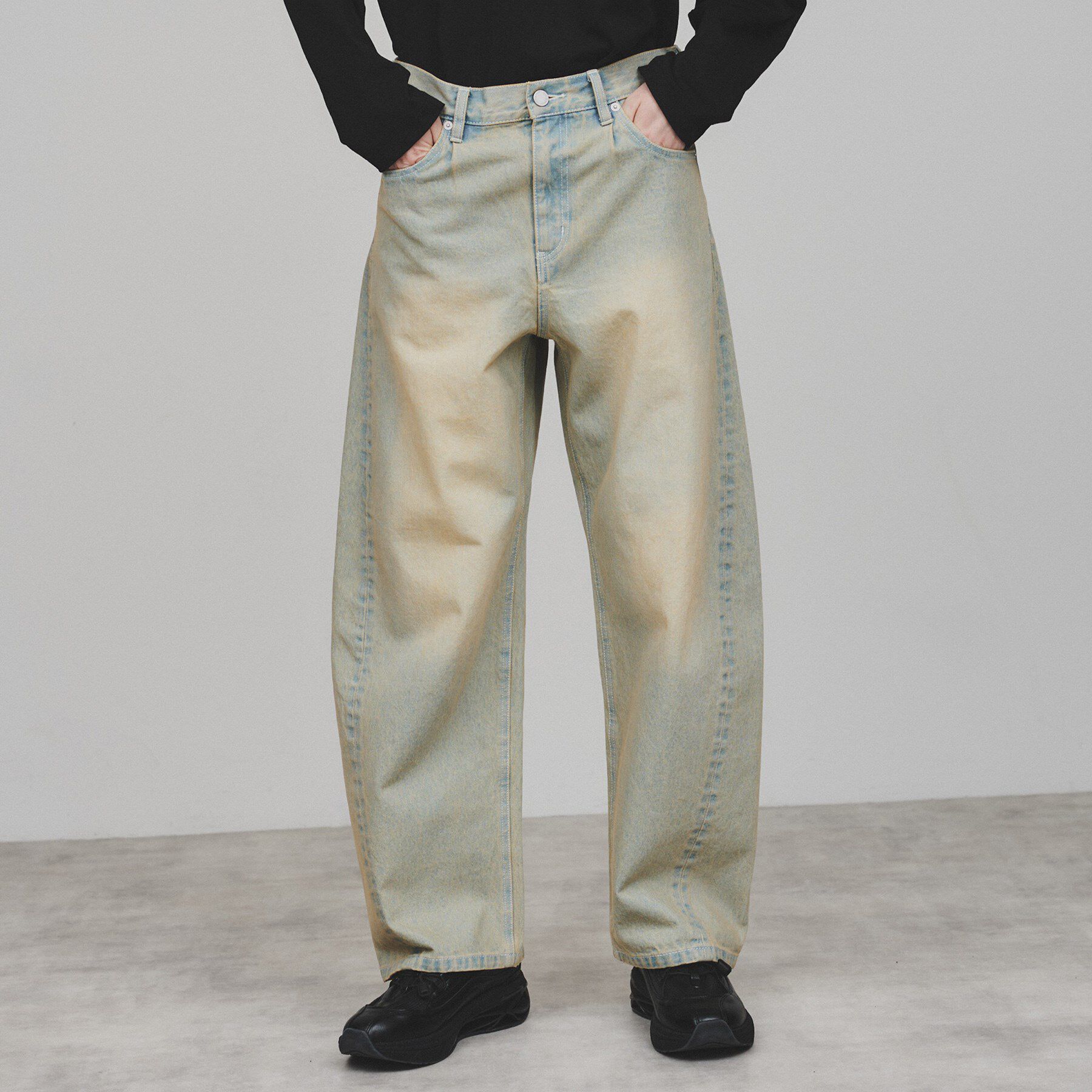 tk.TAKEO KIKUCHI「バレルデニムパンツ」|デニム|